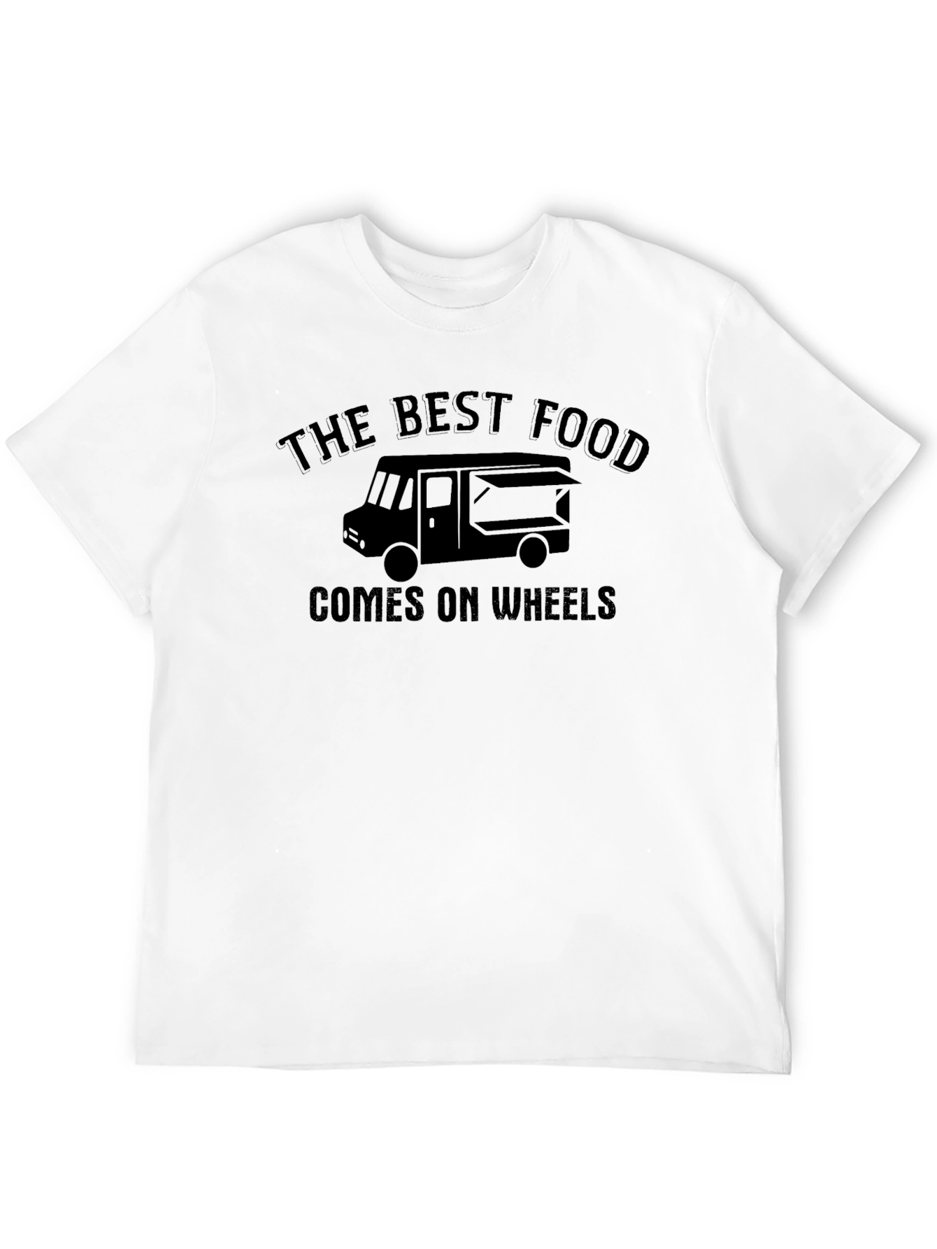Black The Best Food Comes On Wheels T-Shirt view 12