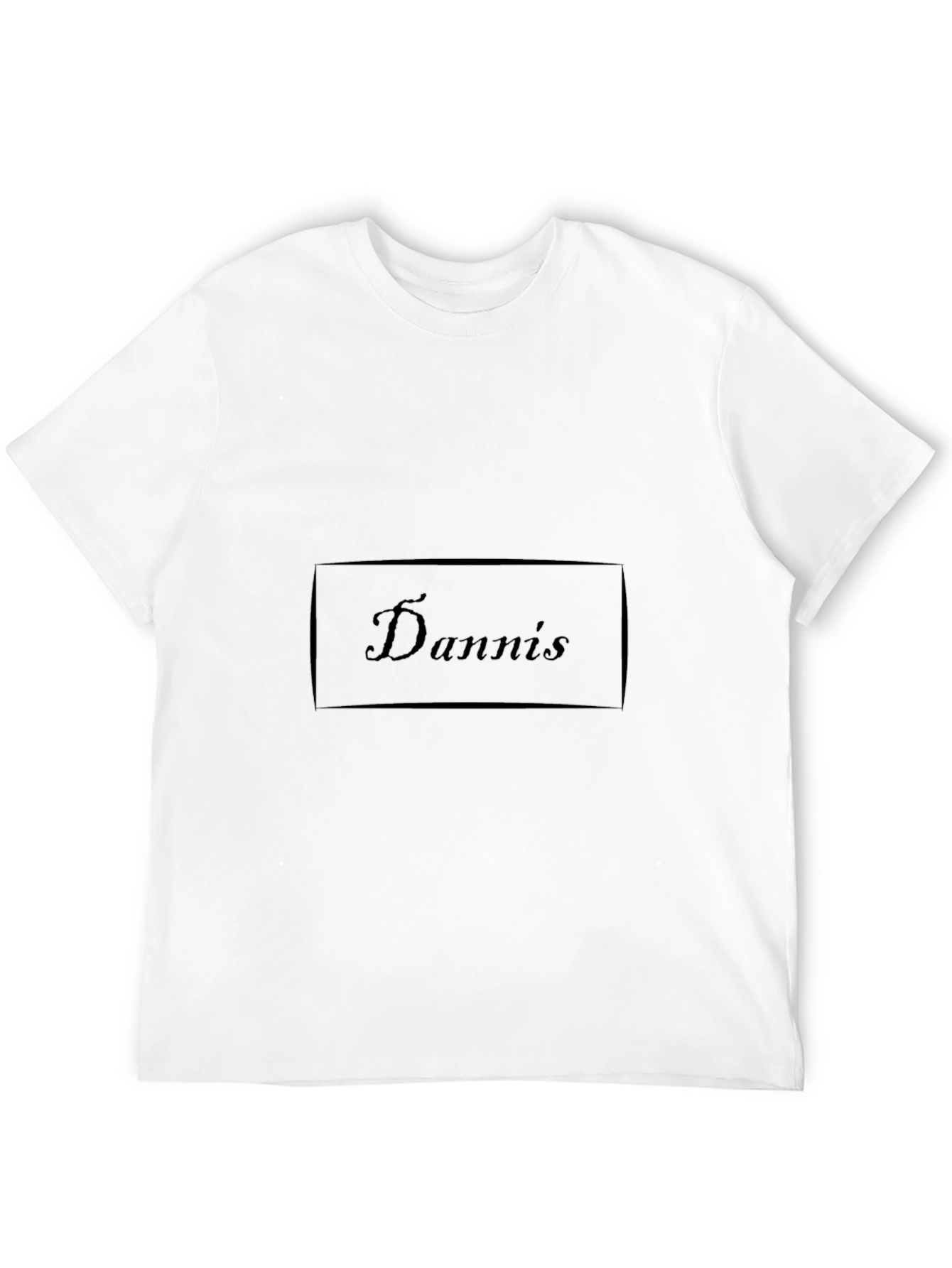Black Dannis Graphic T-Shirt - Soft Black Cotton Casual Tee view 12