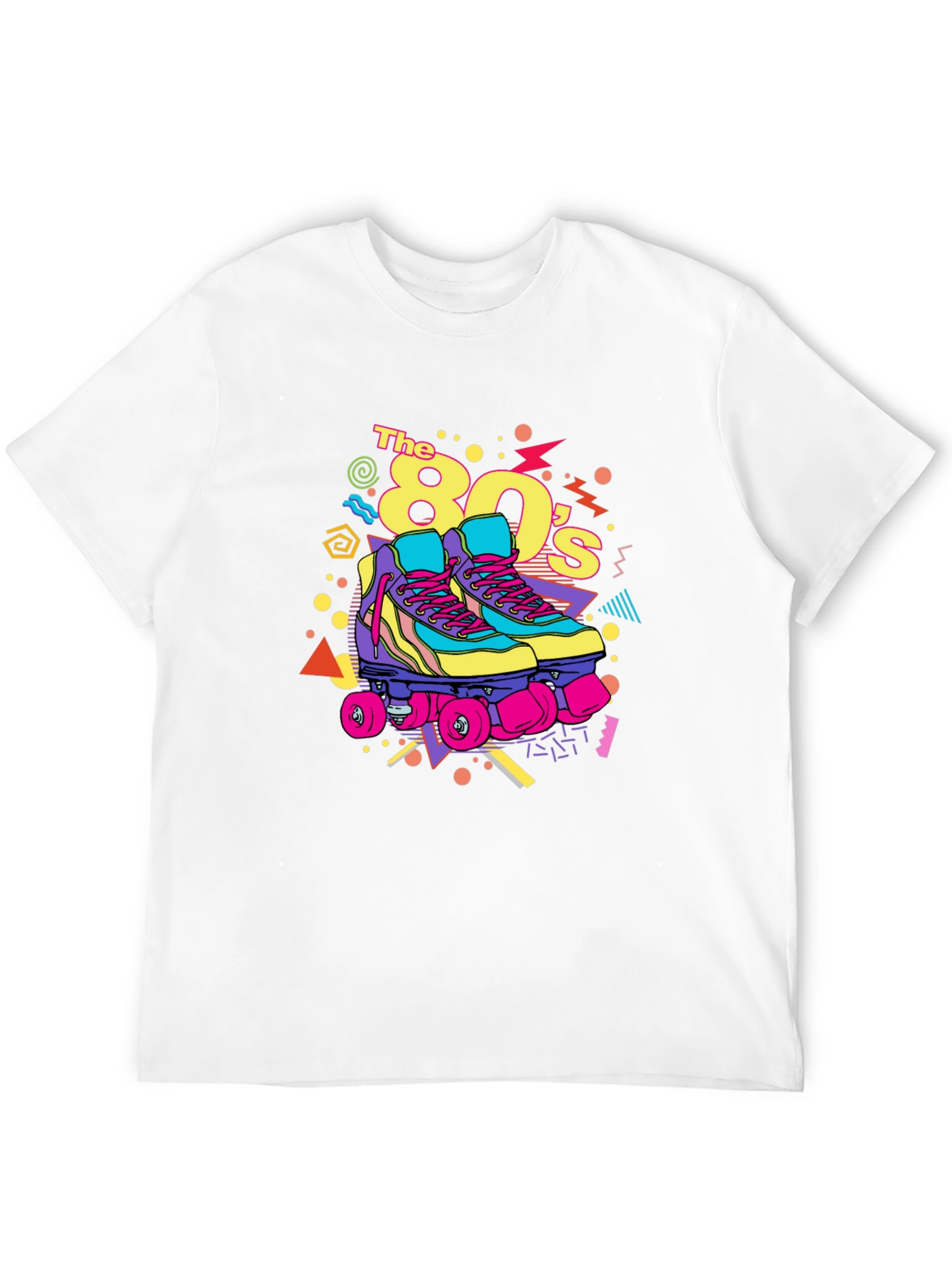 Black Retro 80's Roller Skate T-Shirt - Vintage Vibes view 12