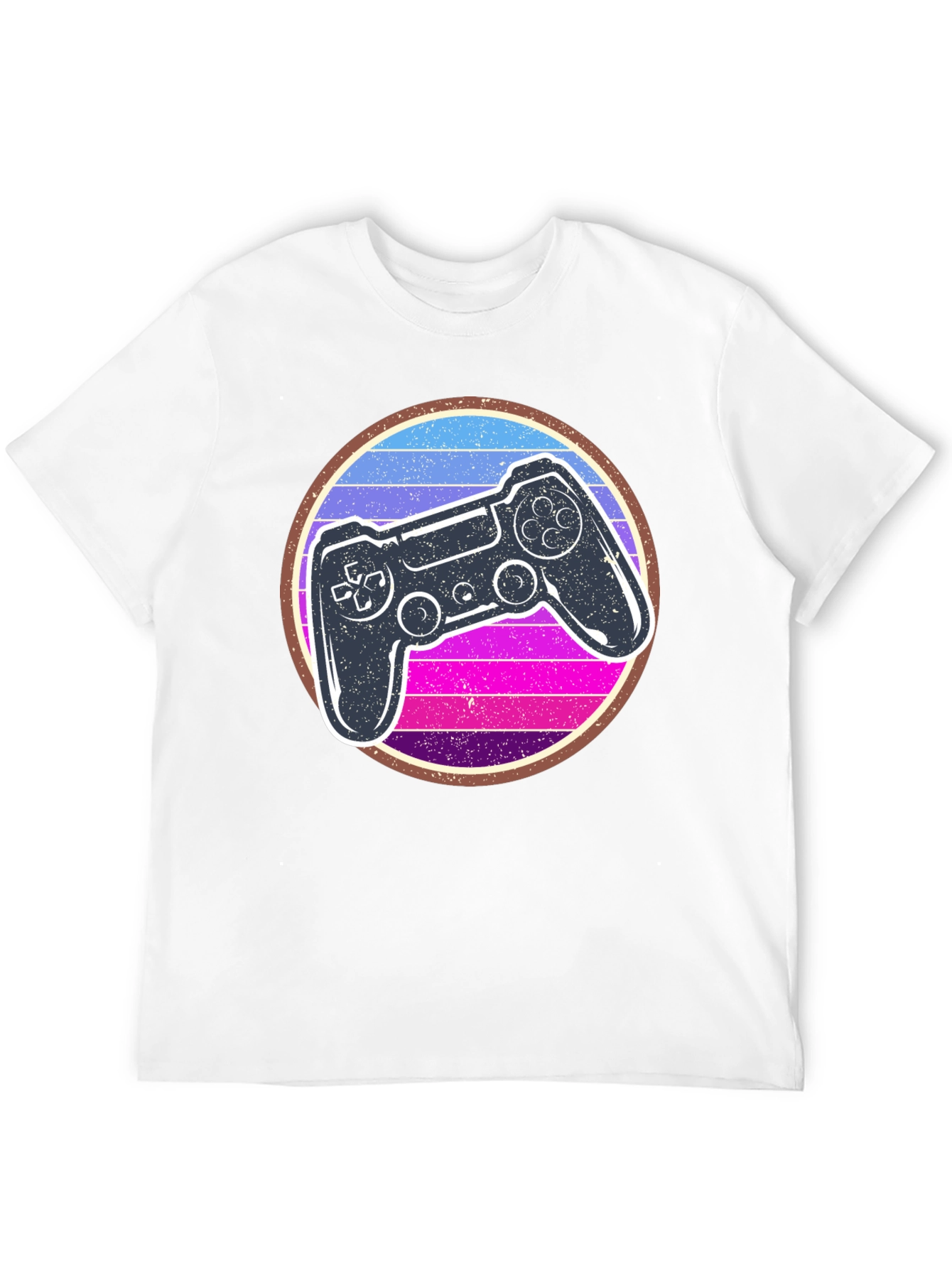 Black Retro Gaming Controller Graphic Tee view 12