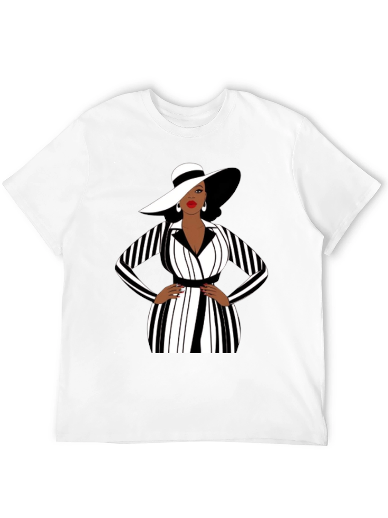 Black Sophisticated Lady Graphic Tee - Black view 12
