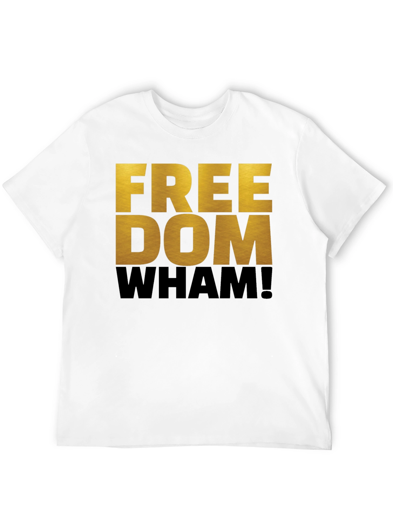 Black Freedom Wham! Graphic T-Shirt - Bold Statement Tee view 12