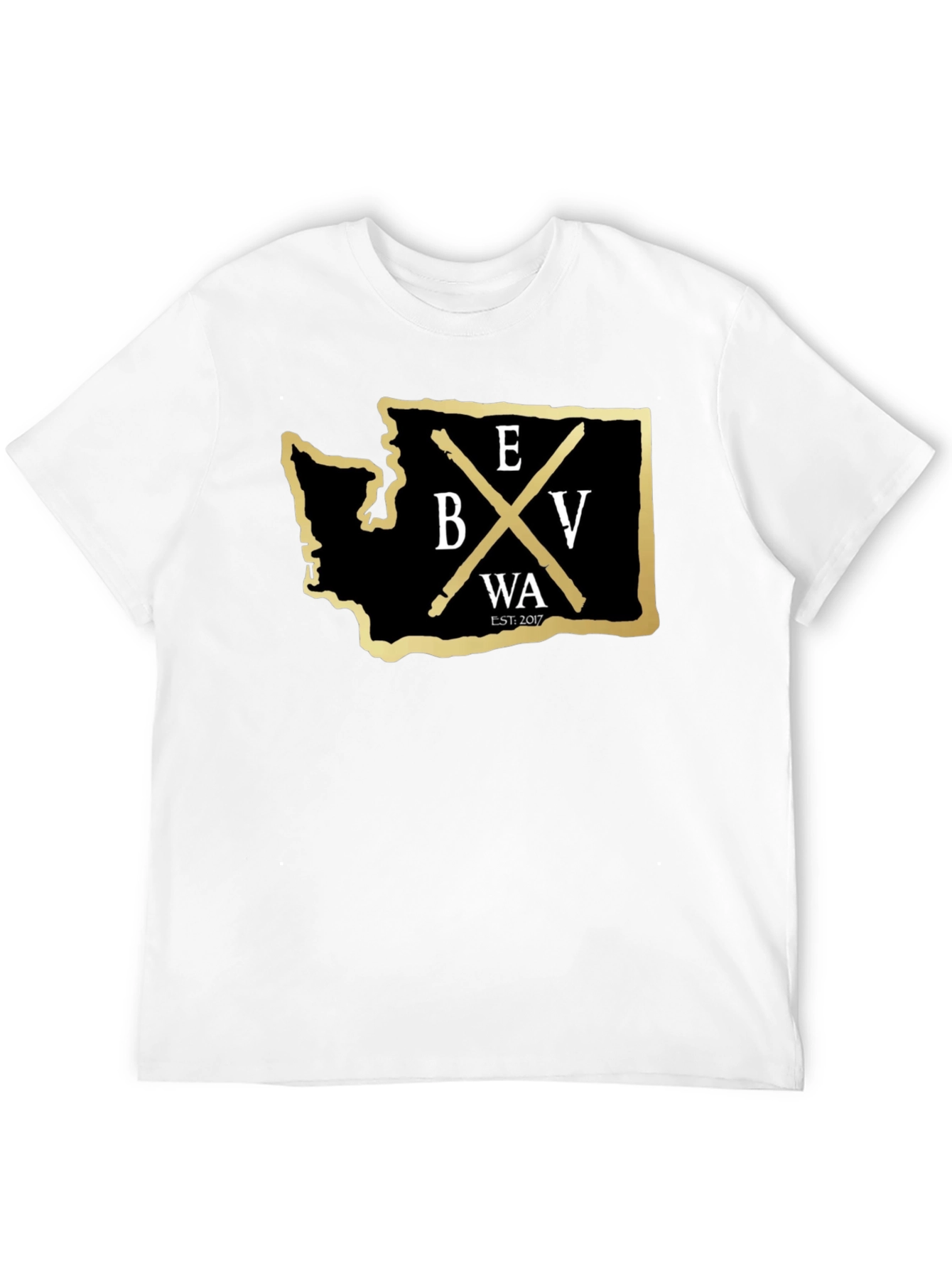 Black Washington State BV T-Shirt - Black view 12