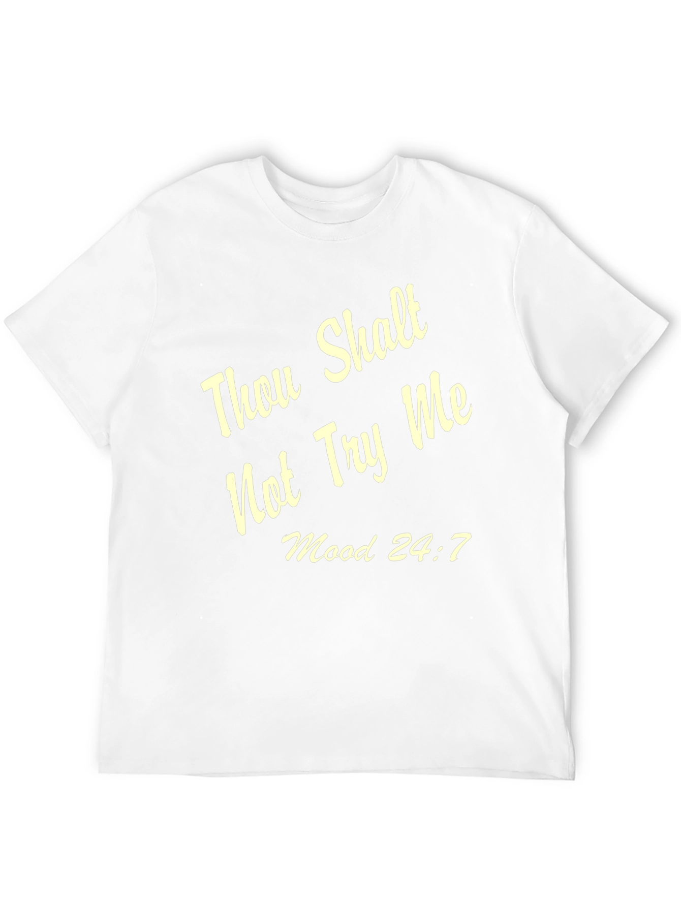 Black Thou Shalt Not Try Me T-Shirt - Funny Sarcastic Tee view 12