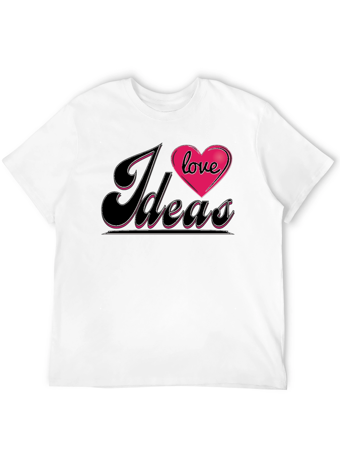 Black I Love Ideas Graphic Tee - Black T-Shirt view 12