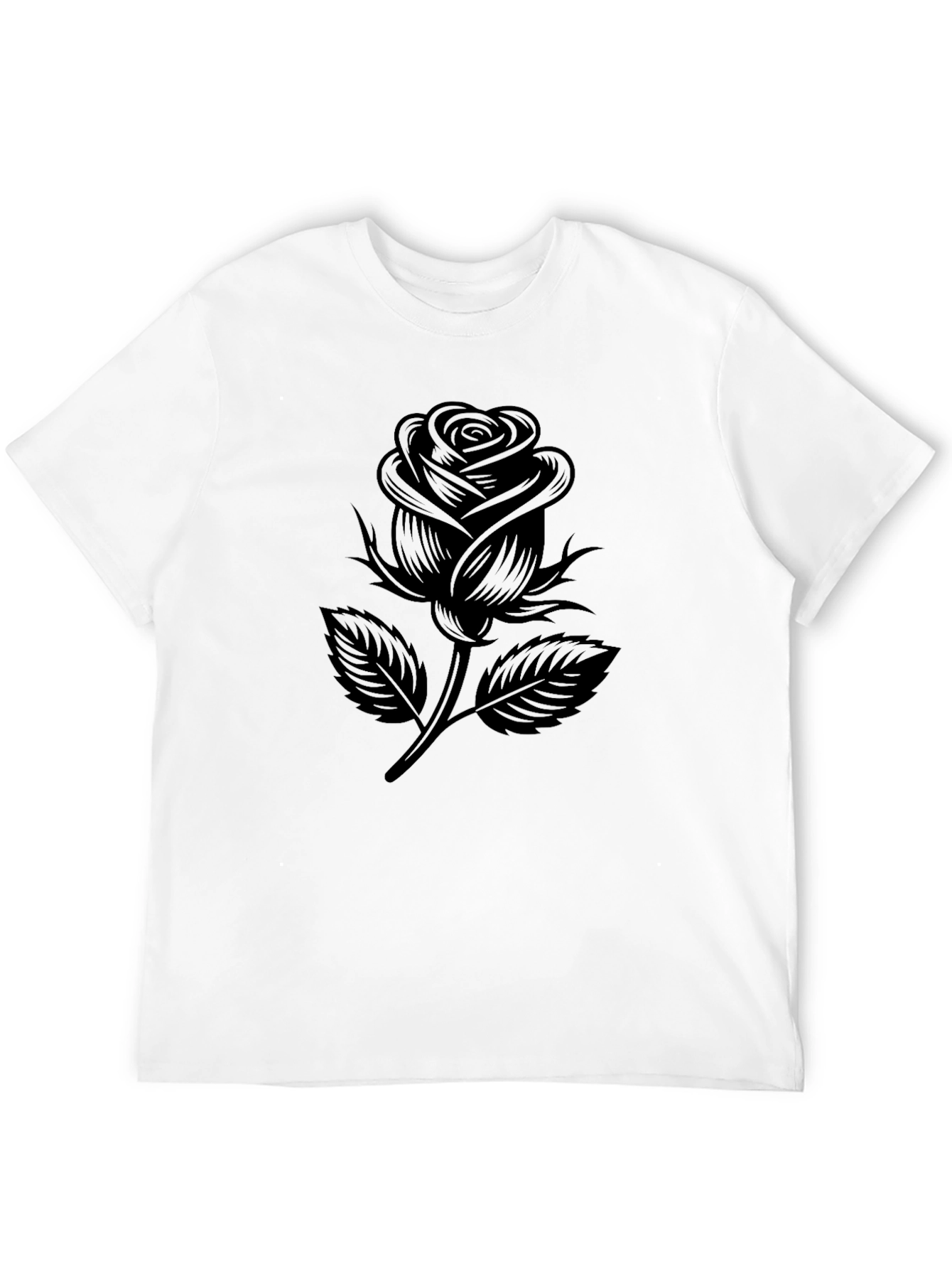 Black Black Rose Graphic T-Shirt view 12