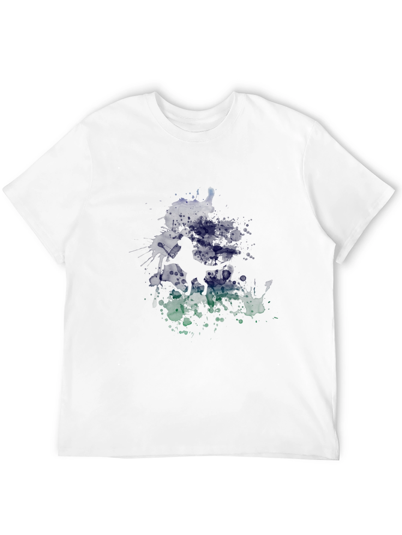 Black Abstract Graphic Print Black Casual Tee view 12