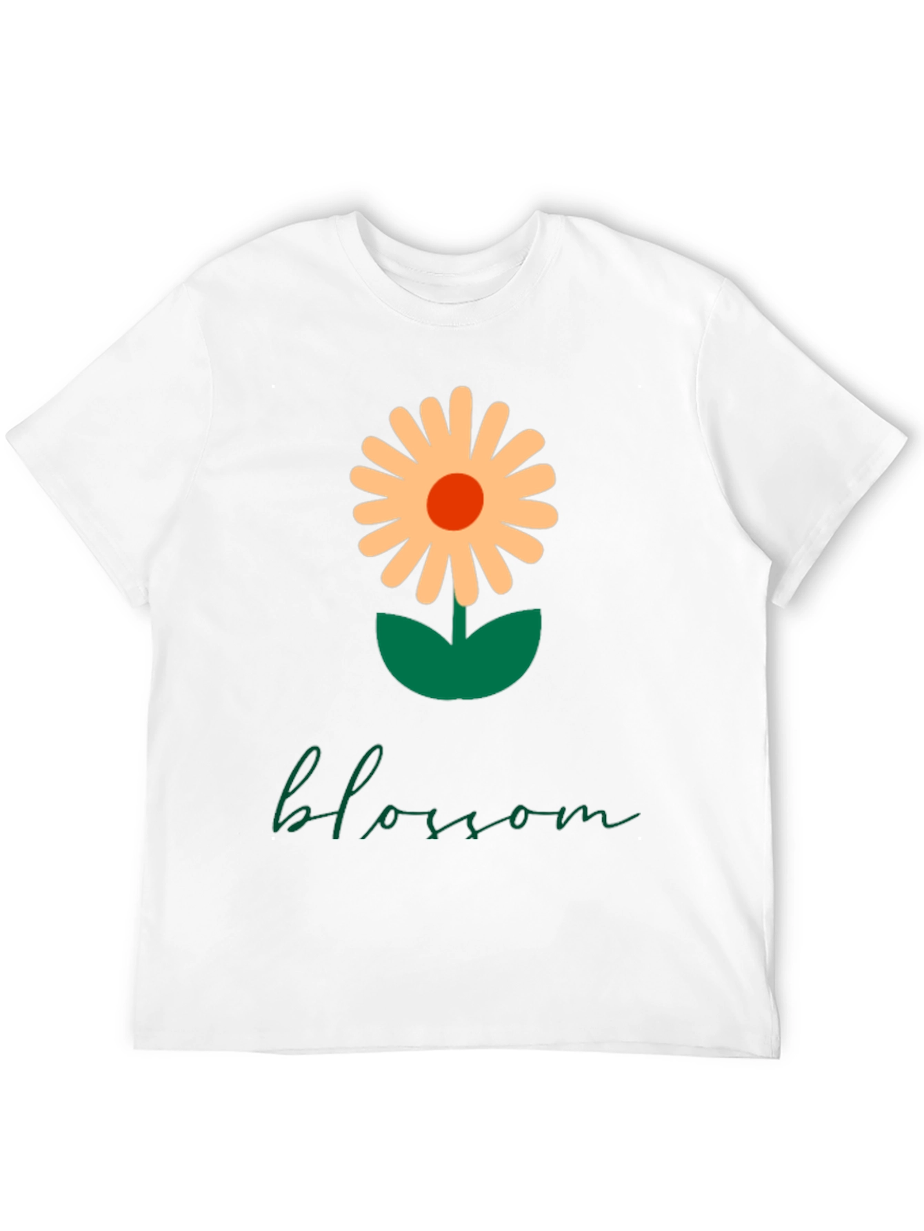 Black Blossom Graphic Tee - Modern Flower Design view 12