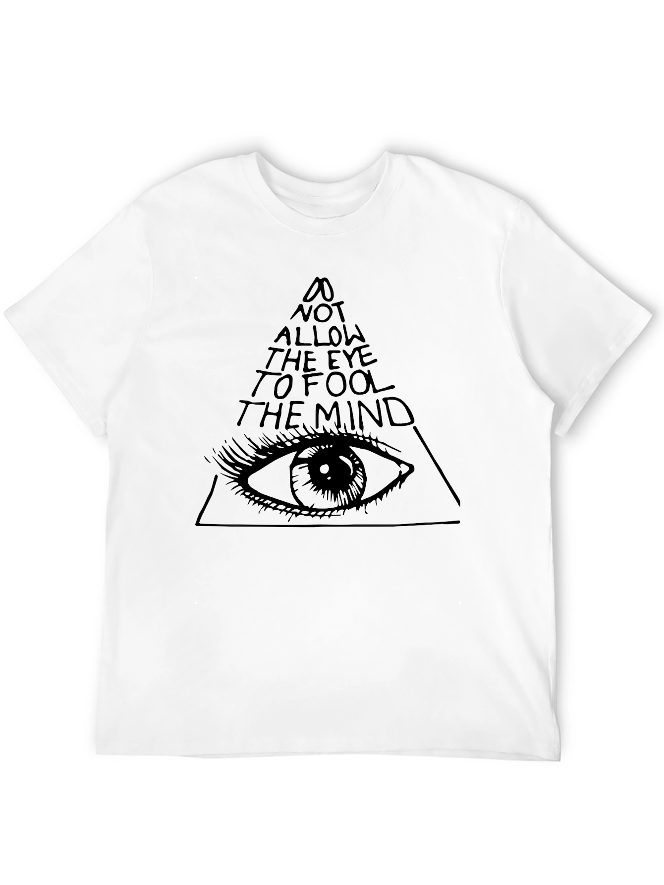 Black Eye & Pyramid Graphic Tee - Black T-Shirt view 12