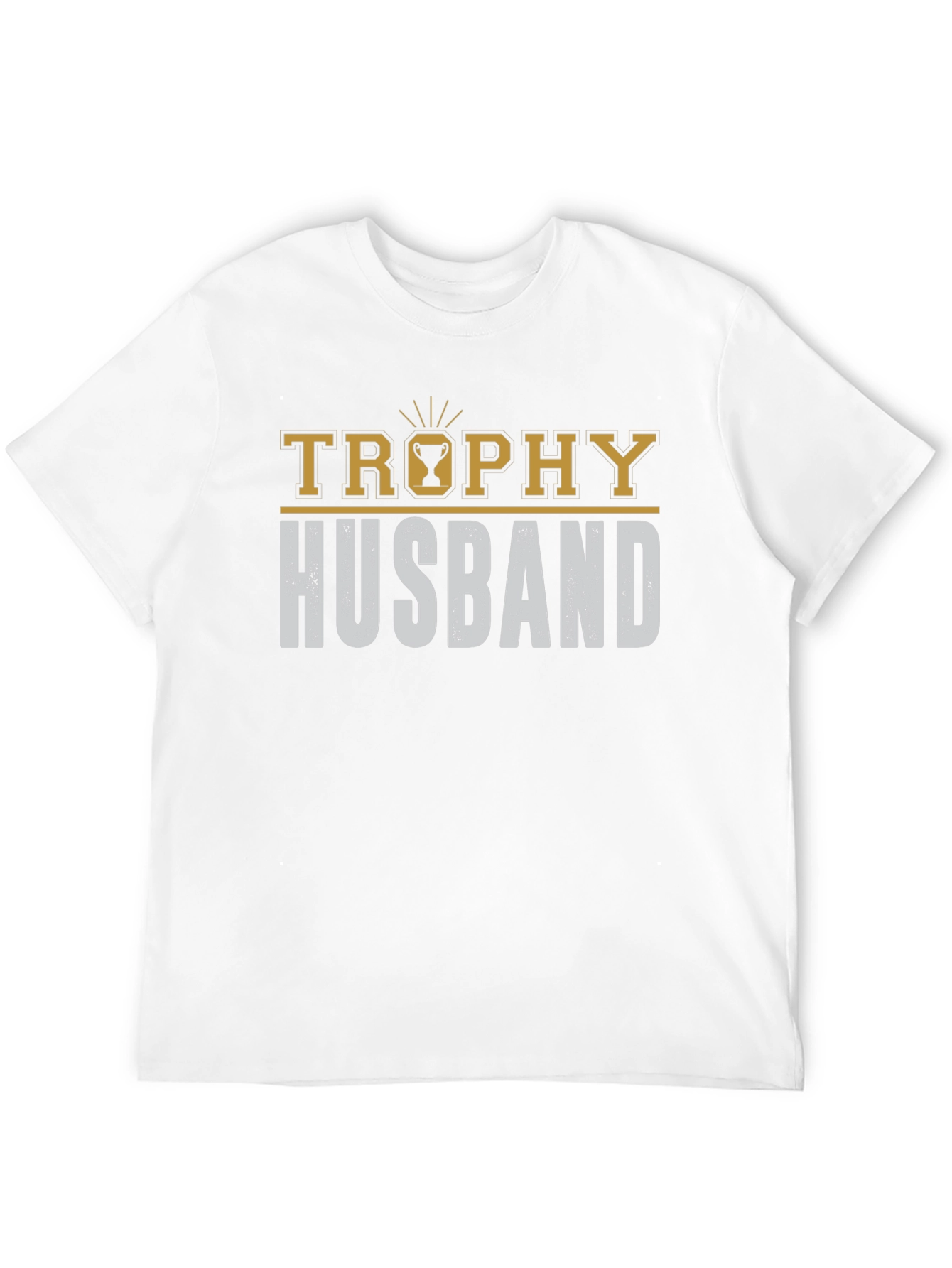 Black Trophy Husband Graphic Tee - Funny Husband Gift view 12