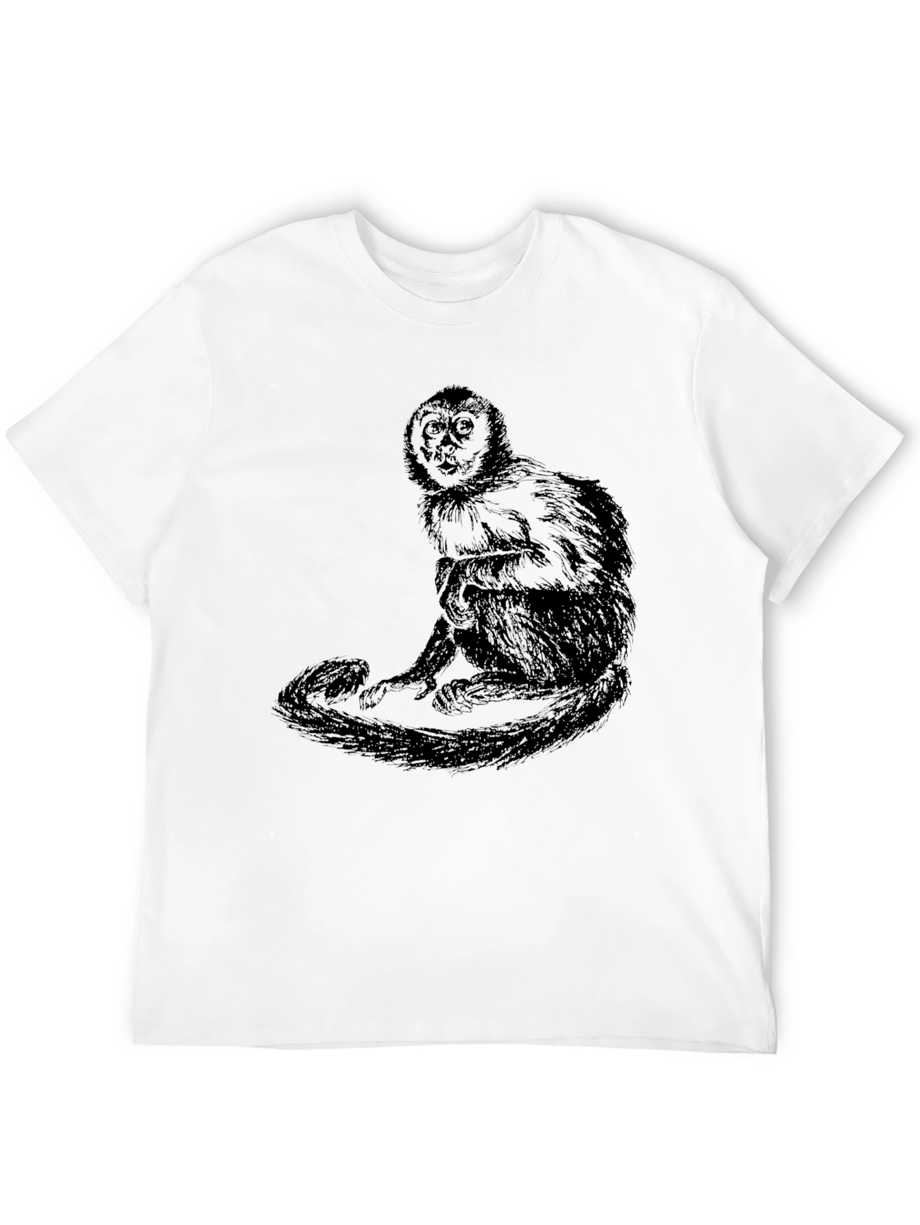Black Monkey Graphic Black T-Shirt view 12