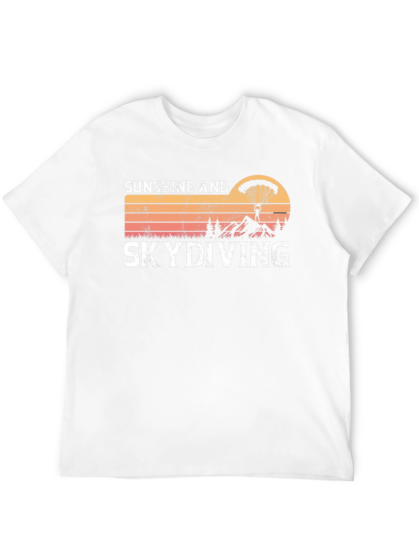 Black Sunshine & Skydiving Graphic Tee view 12