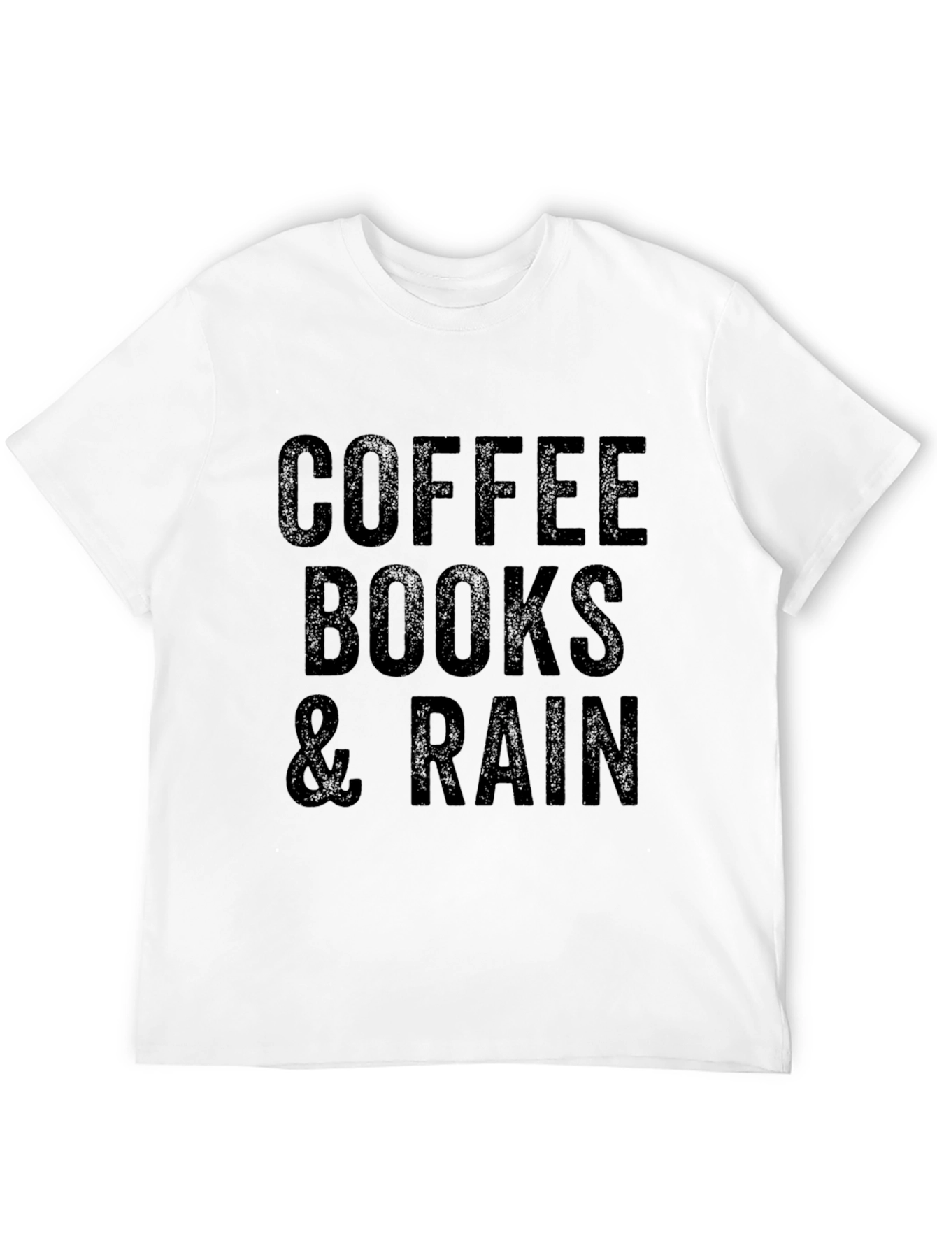 Black Coffee Books & Rain Graphic Tee view 12