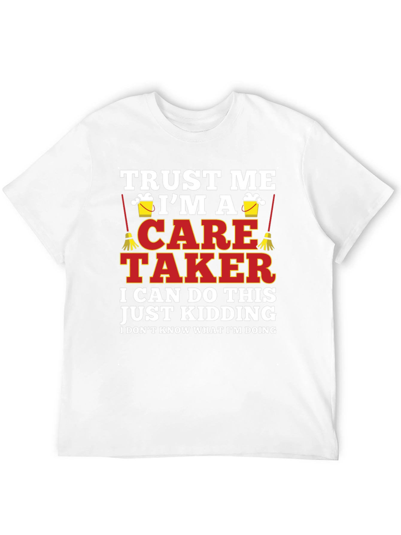 Black Funny Caretaker T-Shirt - Trust Me I'm A Caretaker view 12