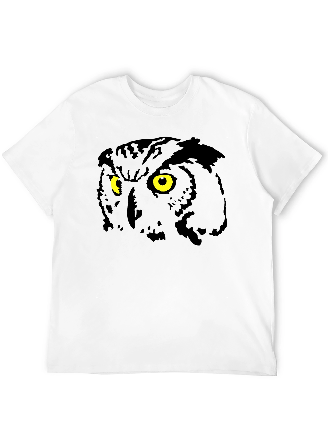 Black Owl Eyes Graphic Black T-Shirt view 12