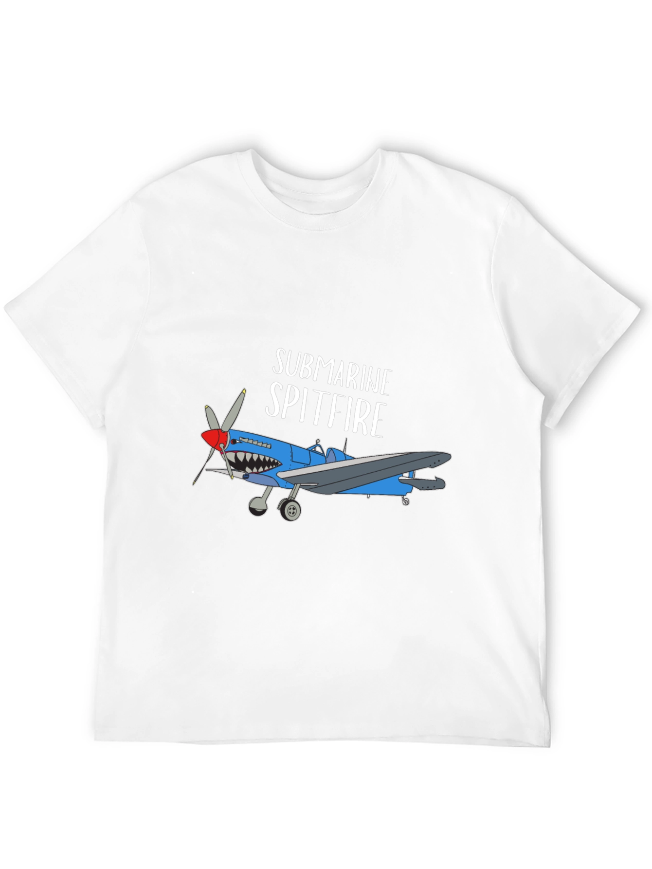 Black Submarine Spitfire Graphic Tee - Black Cotton Blend view 12