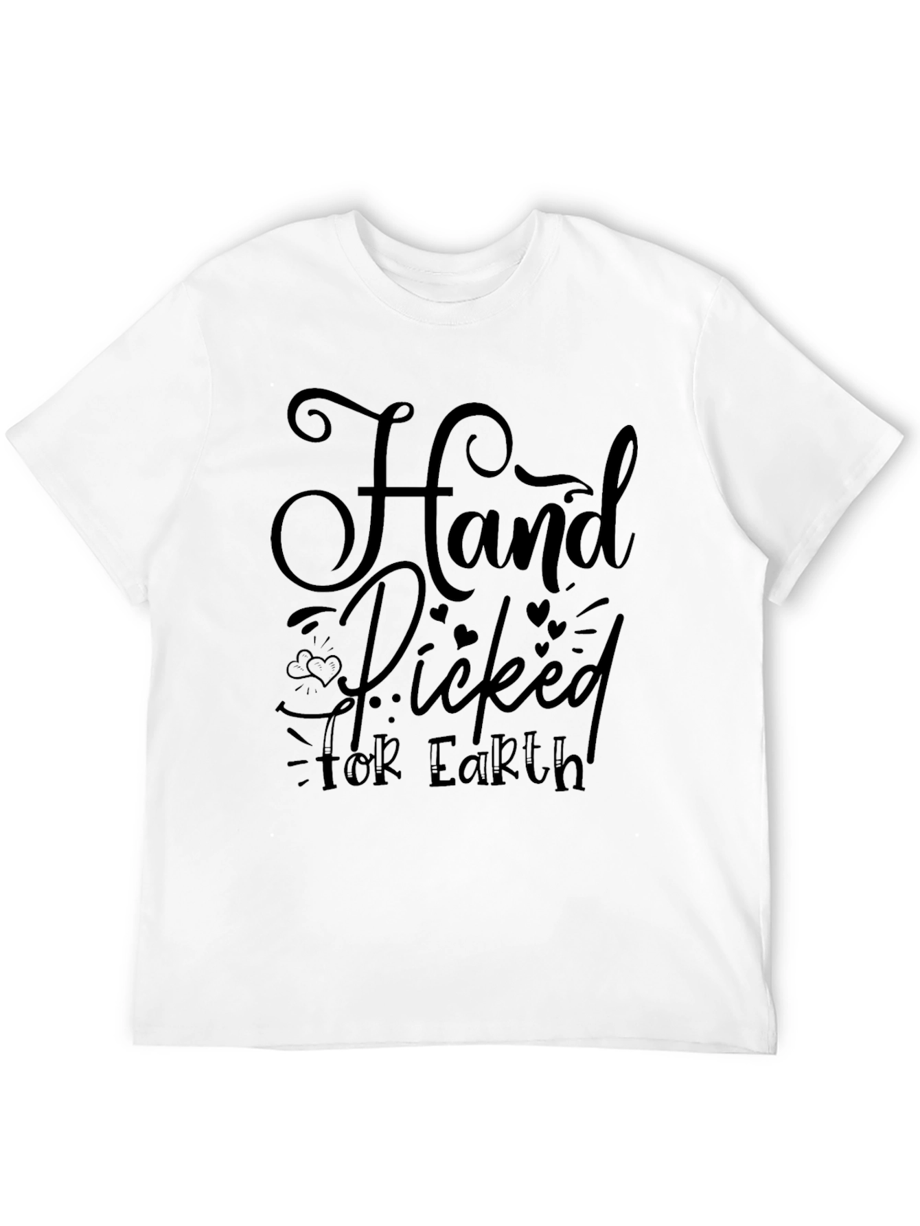 Black Hand Picked For Earth Graphic T-Shirt view 12