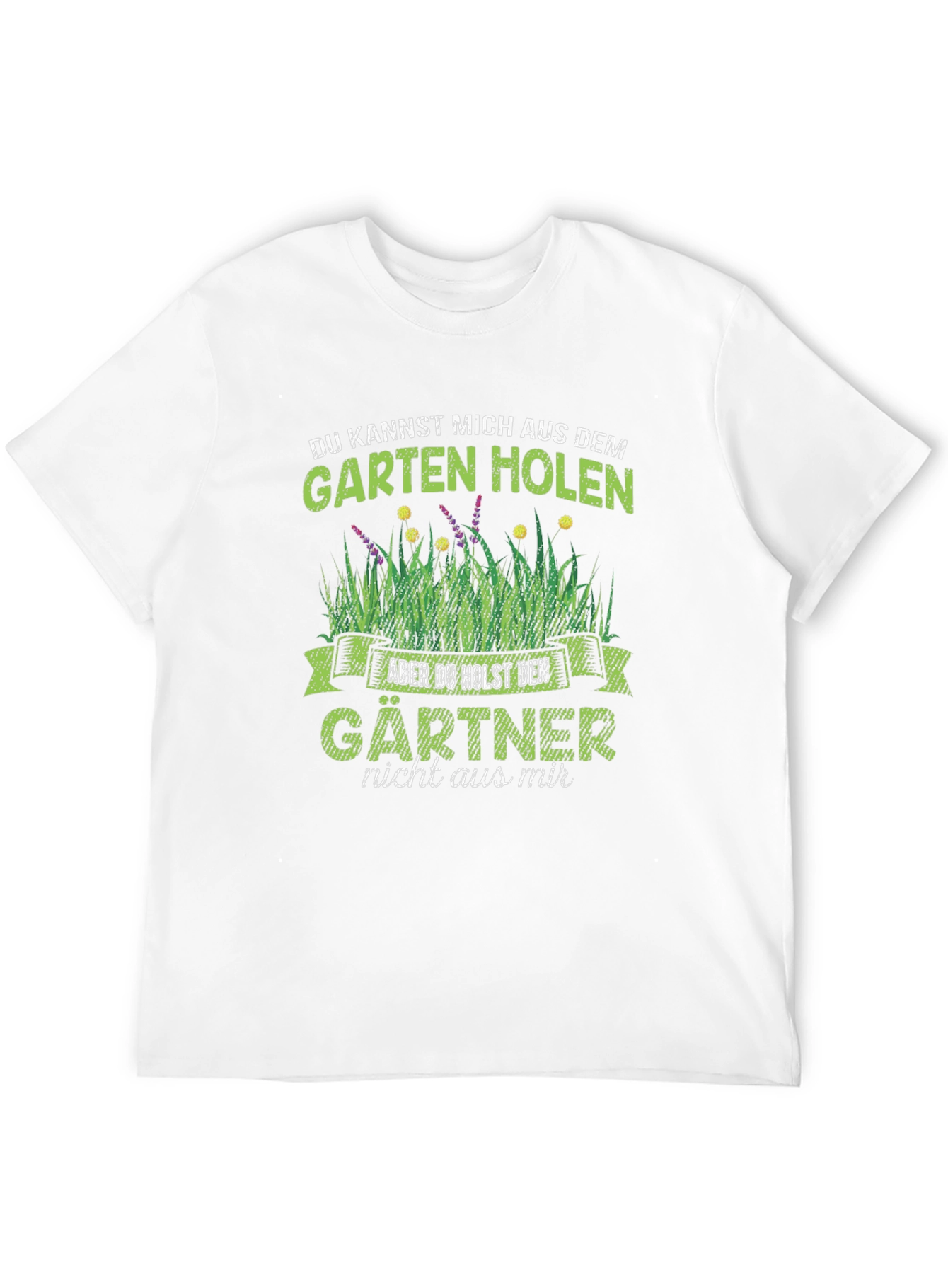 Black Gardener T-Shirt - German Gardening Humor view 12