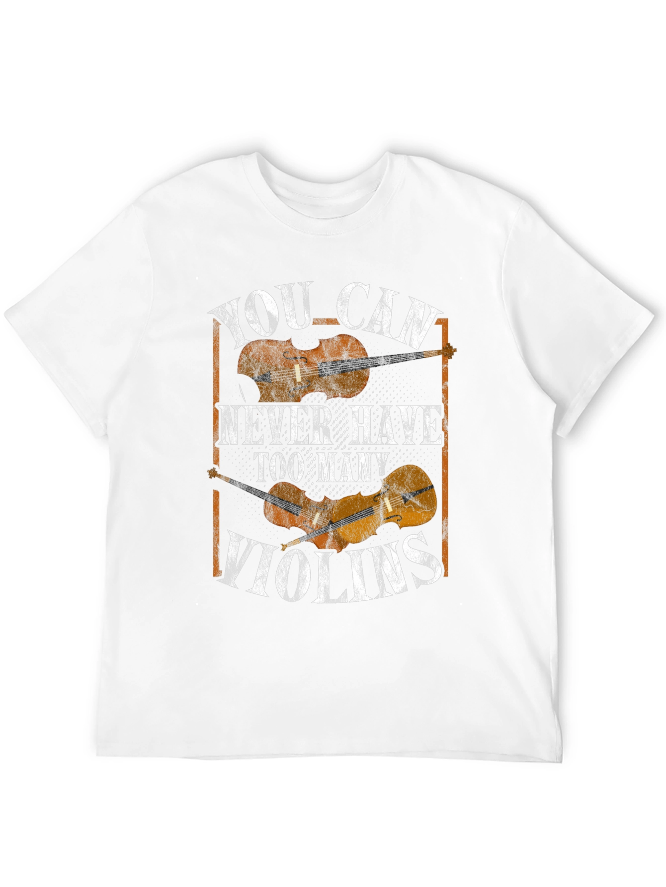 Black You Can Never Have Too Many Violins Graphic T-Shirt view 12