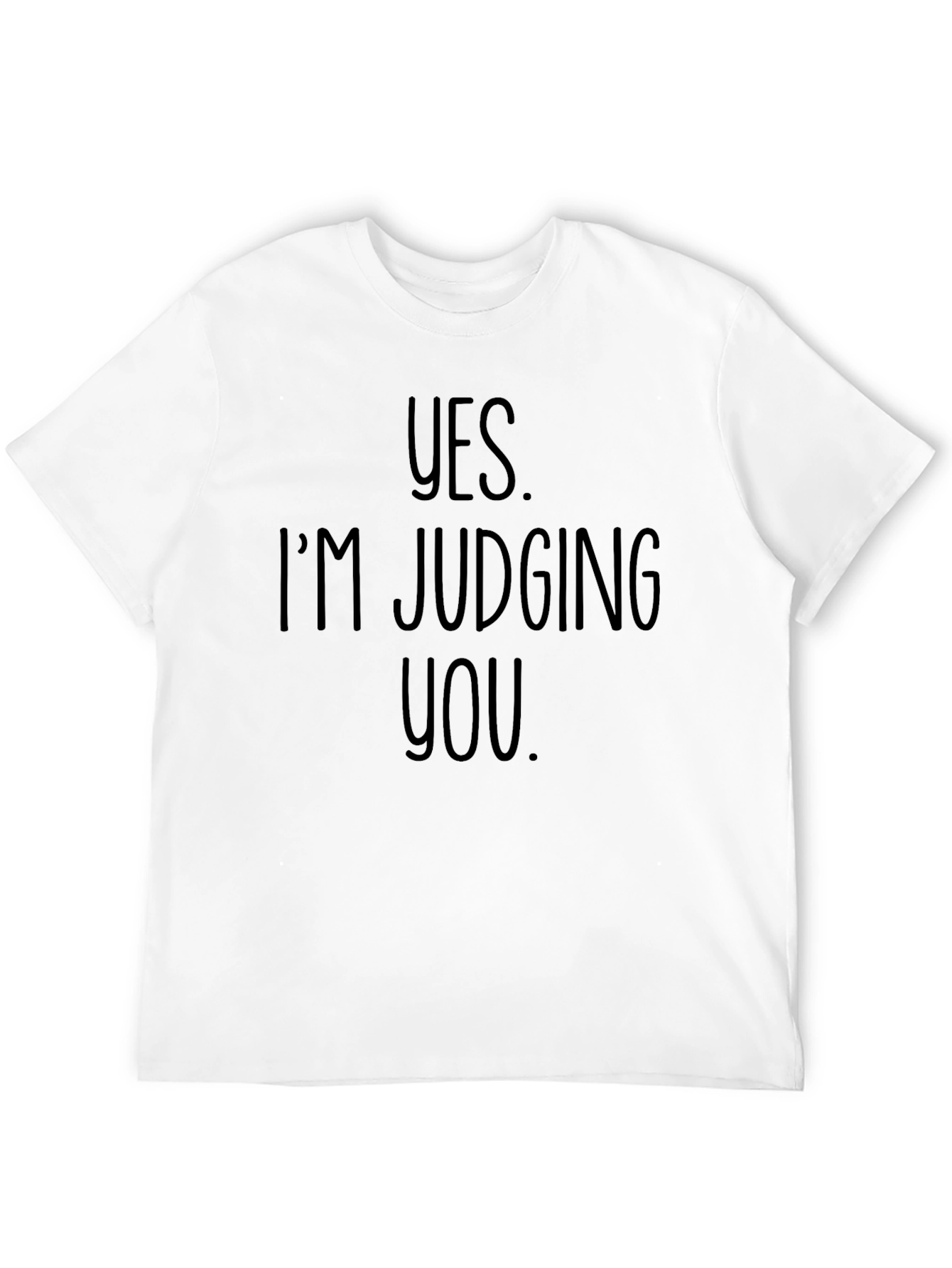 Black Yes, I'm Judging You Graphic Tee view 12