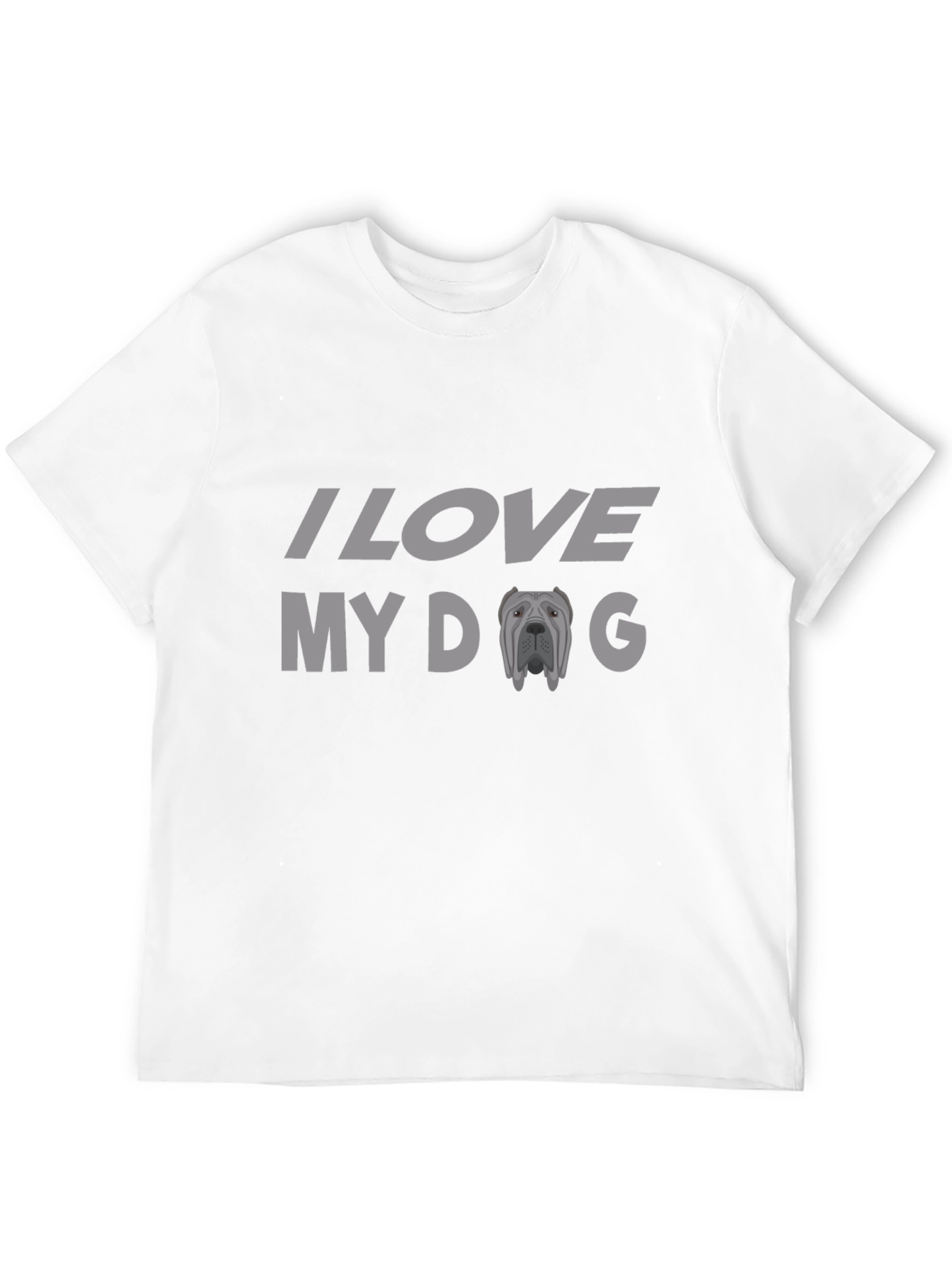 Black I Love My Dog Black T-Shirt view 12
