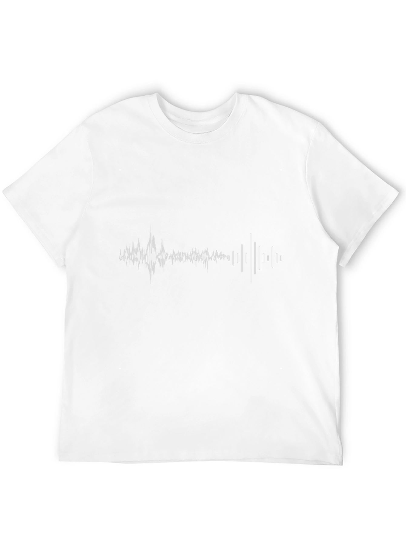 Black Sound Wave Graphic Tee - Men's Black T-Shirt view 12