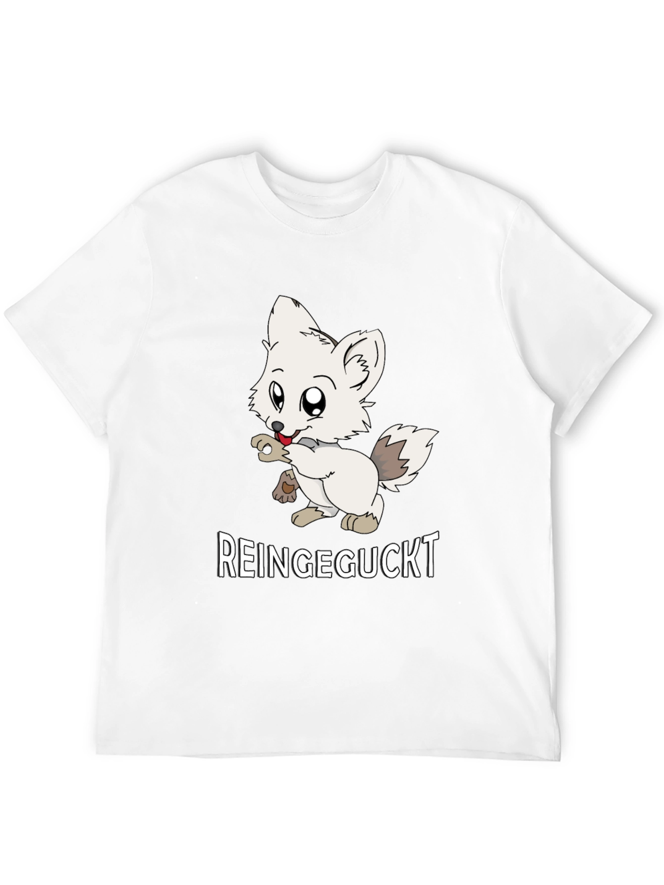 Black Cute Fox Graphic Tee - Reingeguckt Design view 12