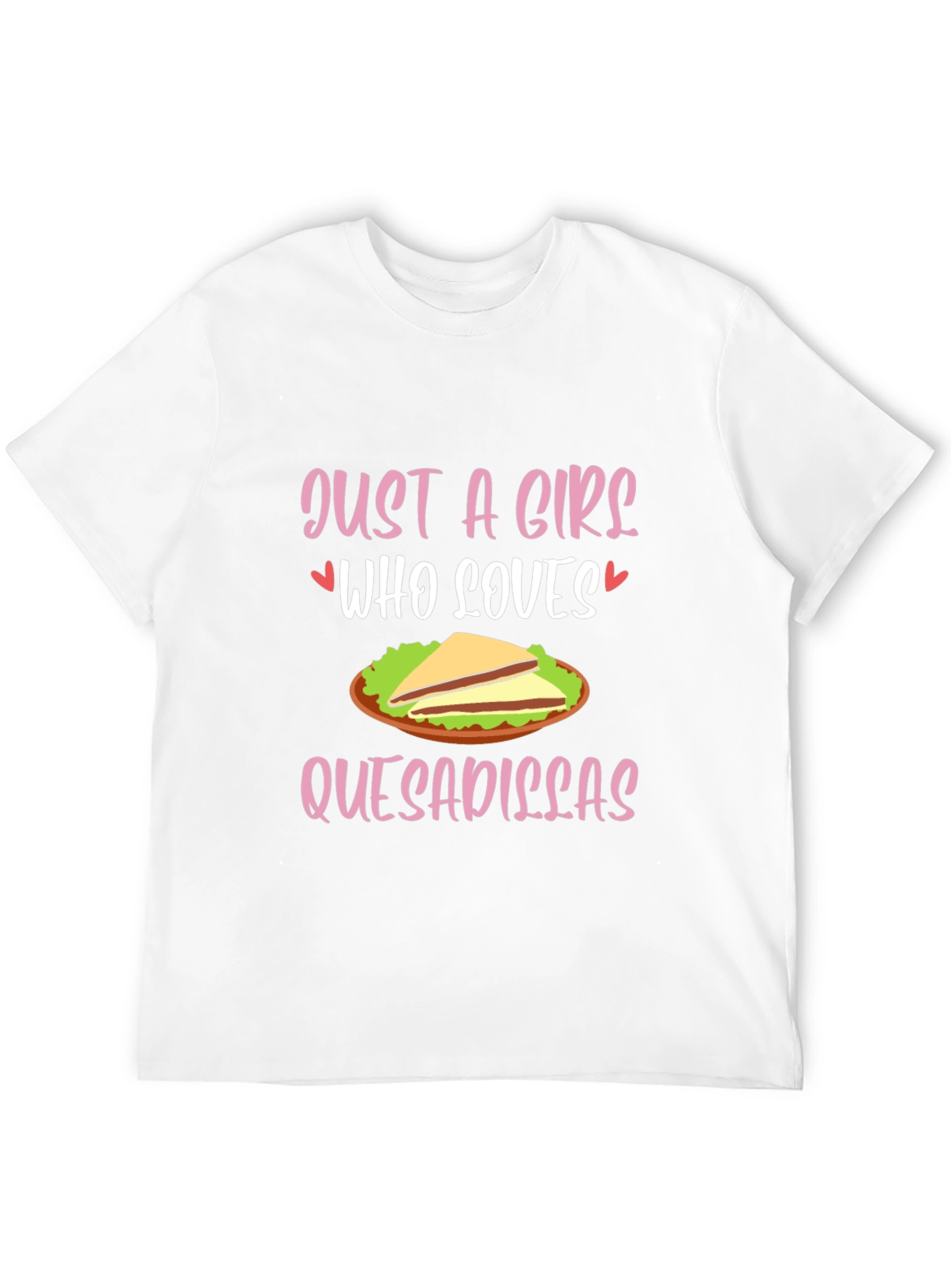 Black Just A Girl Who Loves Quesadillas T-Shirt view 12
