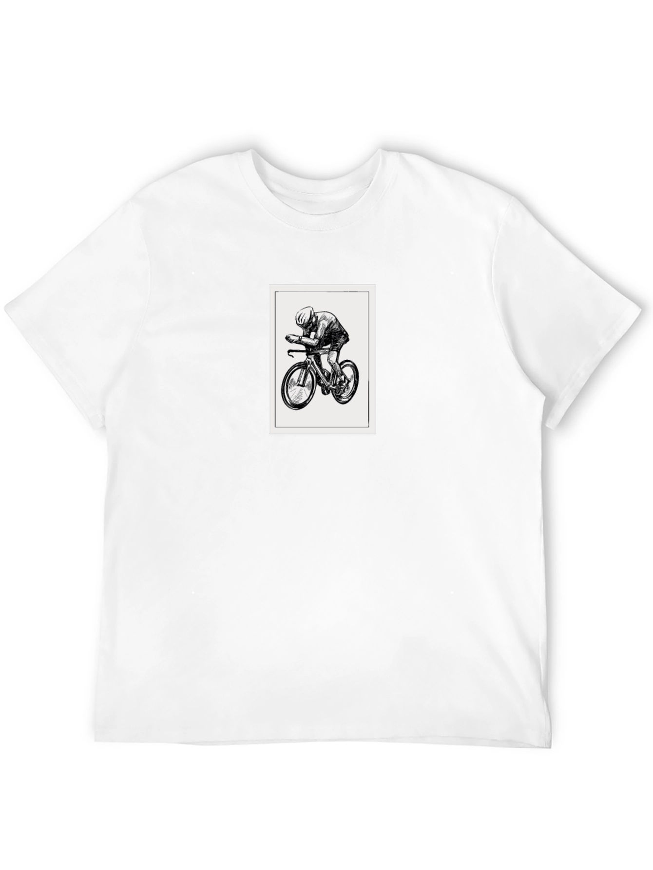 Black Black Graphic Tee - Cycling Design view 12