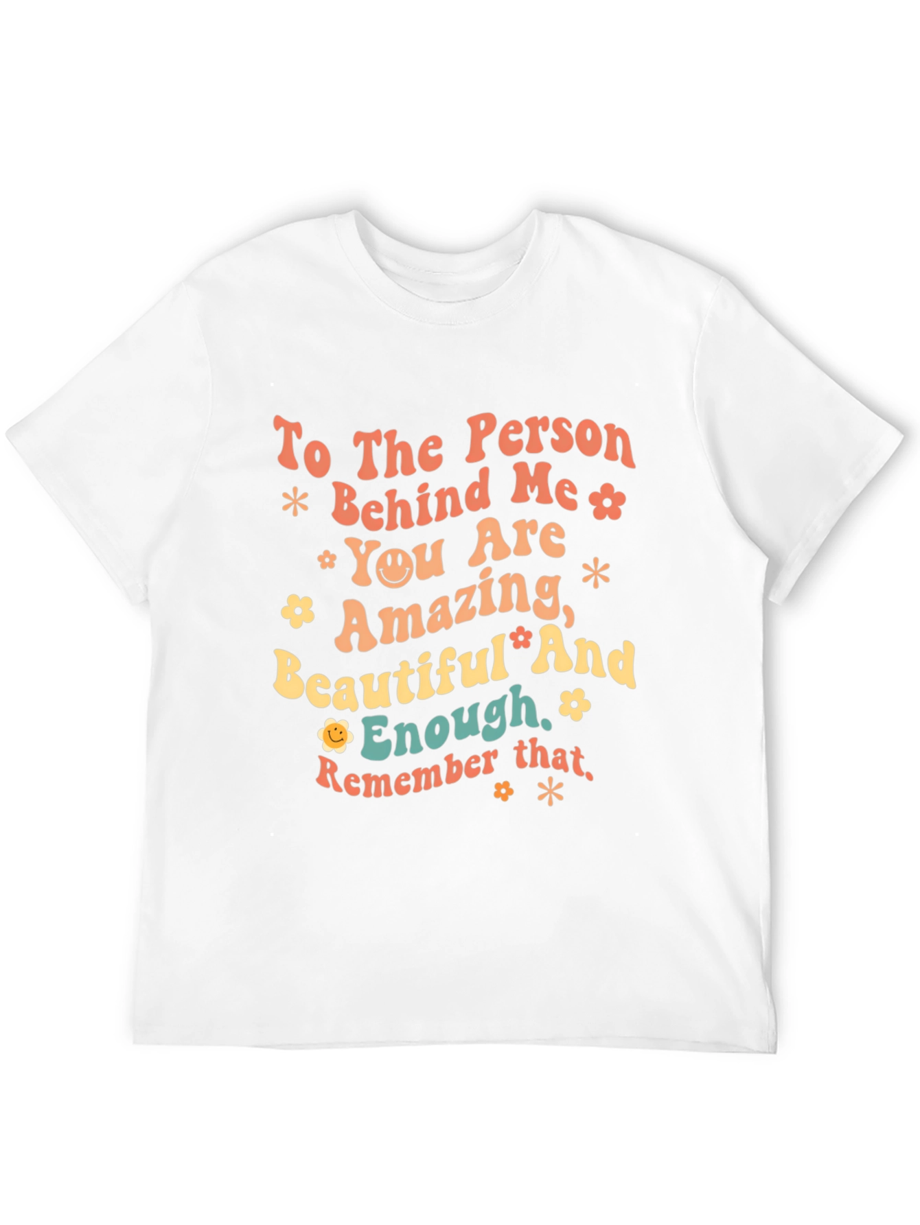 Black Inspirational Graphic T-Shirt - To the Person Behind Me view 12