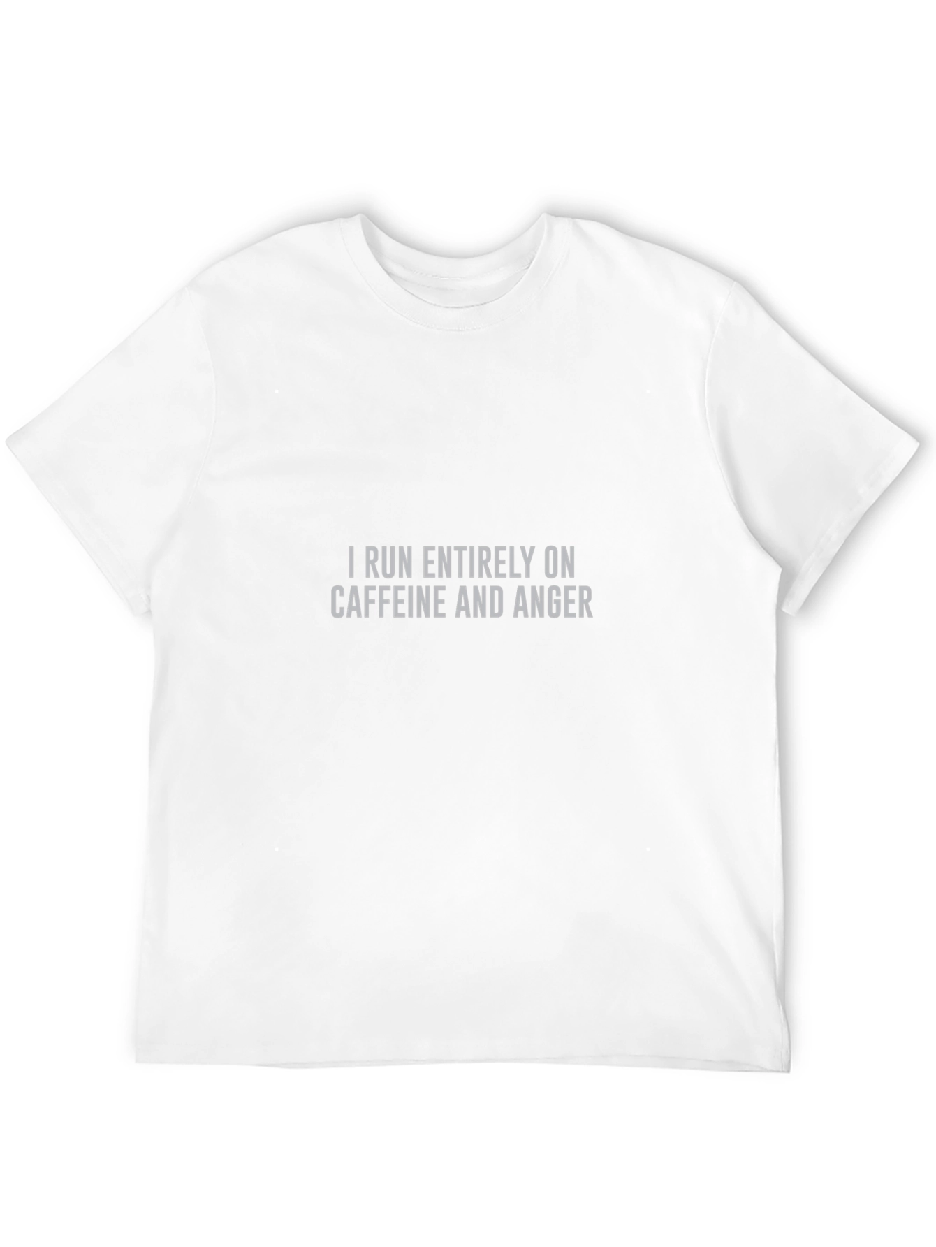 Black Caffeine & Anger Men's T-Shirt - Funny Slogan Tee view 12