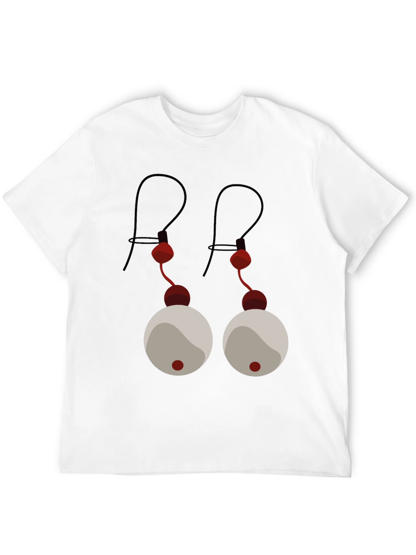 Black Novelty 'Eyes' Graphic T-Shirt - Black Cotton Tee view 12