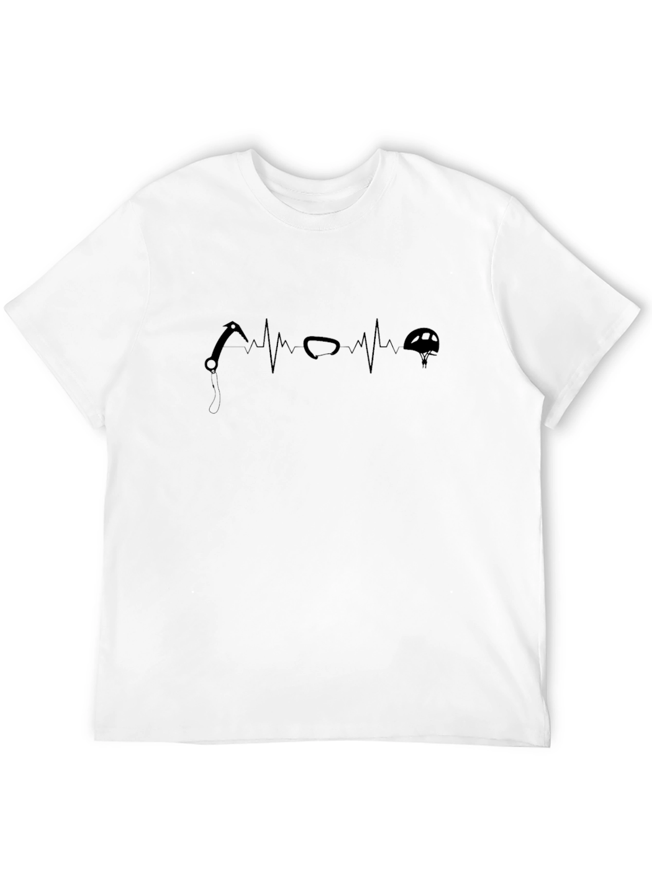 Black Climbing Heartbeat T-Shirt - Adventure Ready view 12