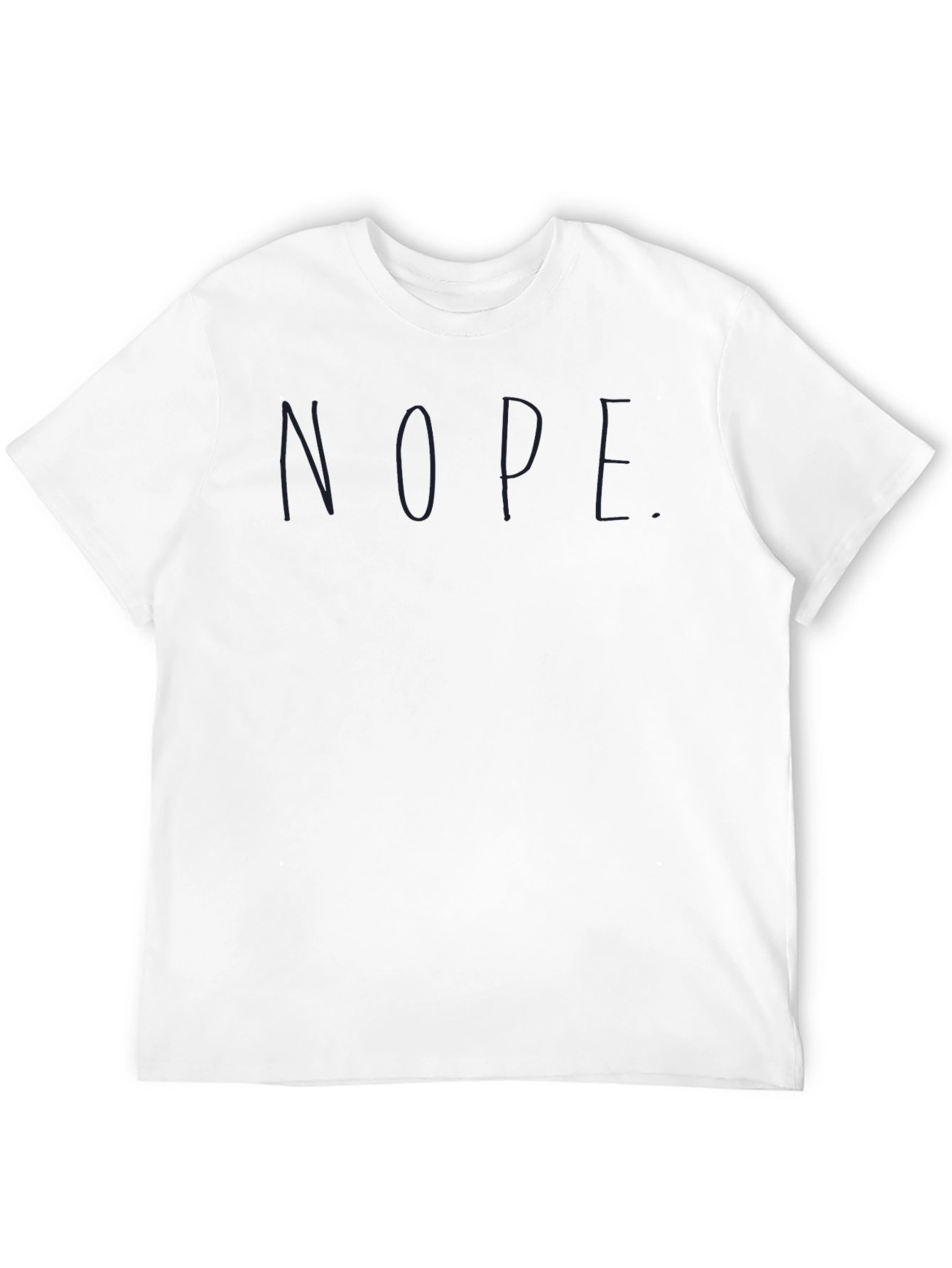 Black Nope Graphic Tee - Comfy Casual T-Shirt view 12