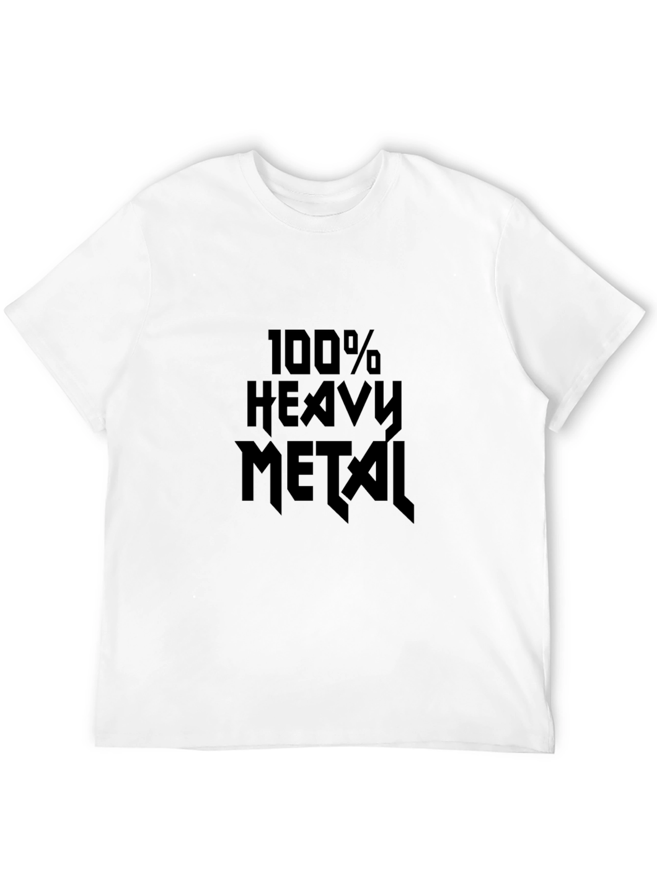 Black 100% Heavy Metal Black Graphic Tee view 12