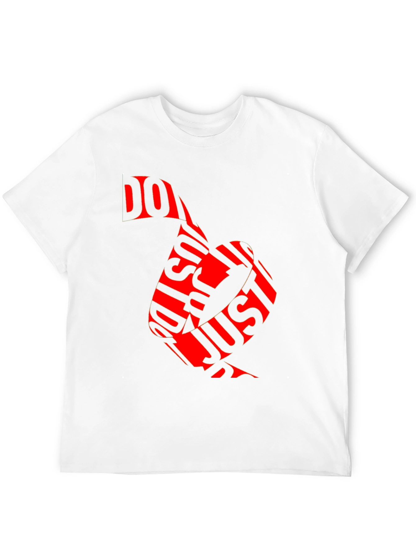 Black Just Do It Red Graphic Print Black T-Shirt view 12