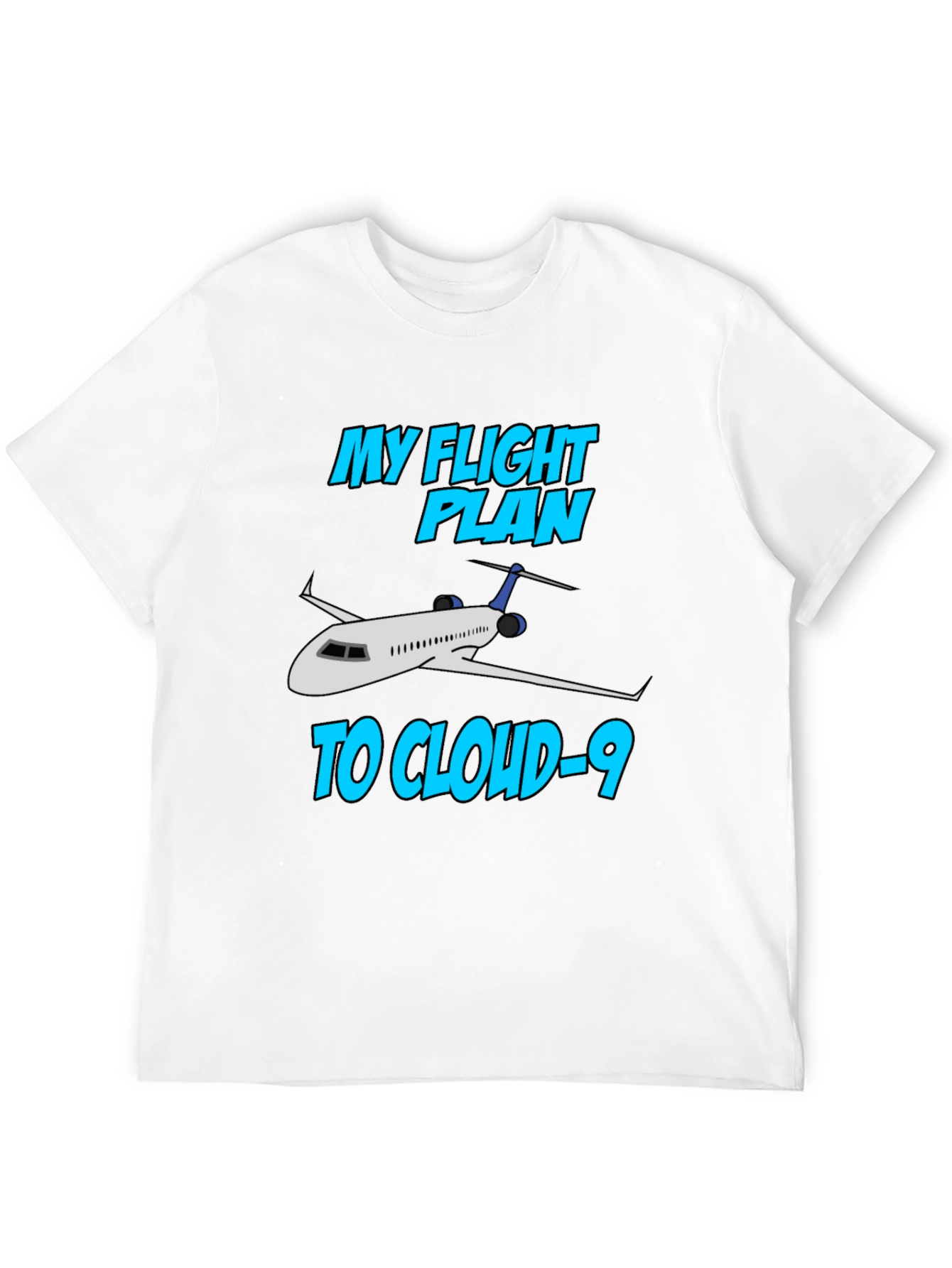 Black Flight Plan to Cloud-9 T-Shirt view 12
