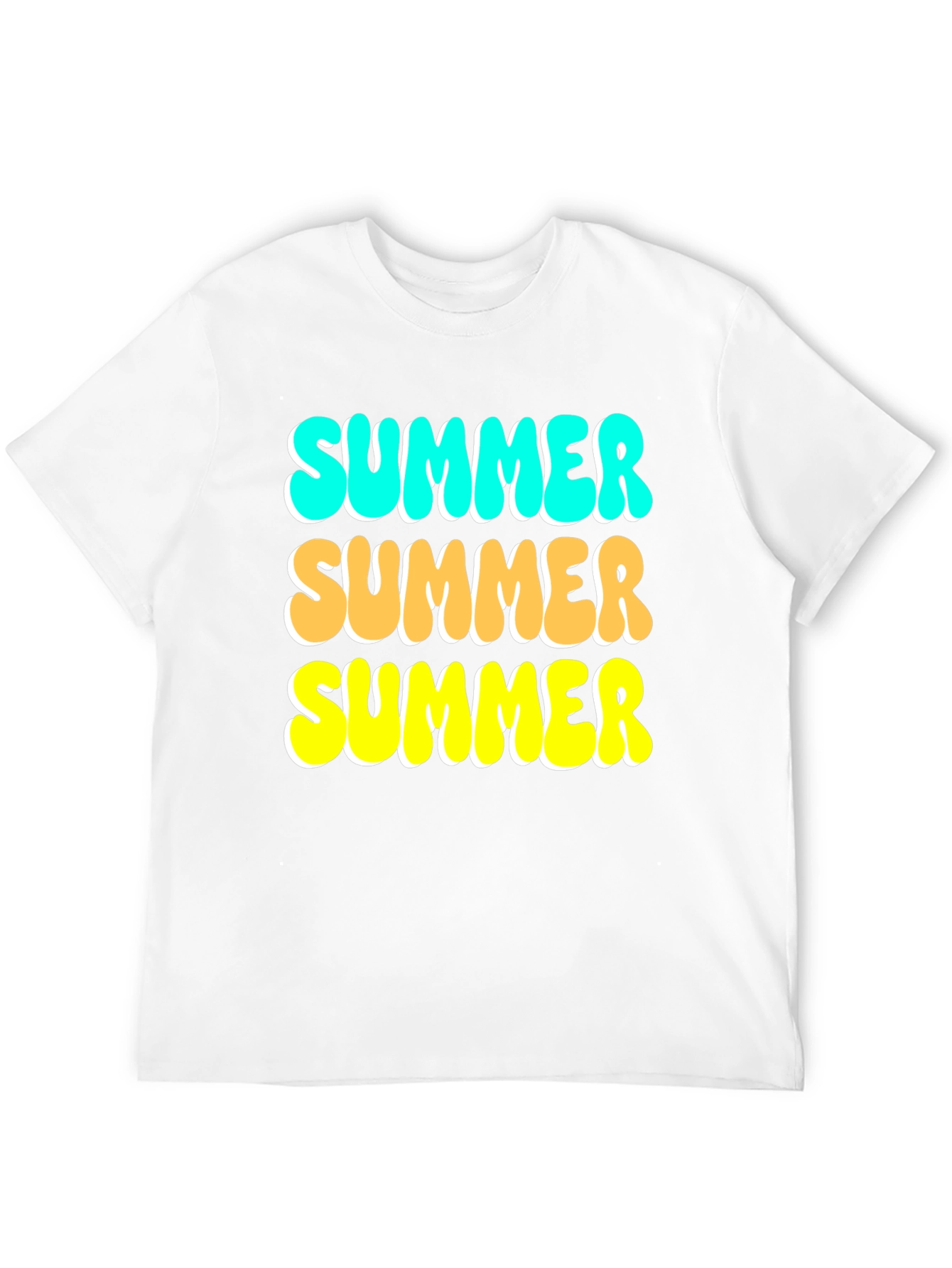 Black Summer T-Shirt - Funky Retro Design view 12