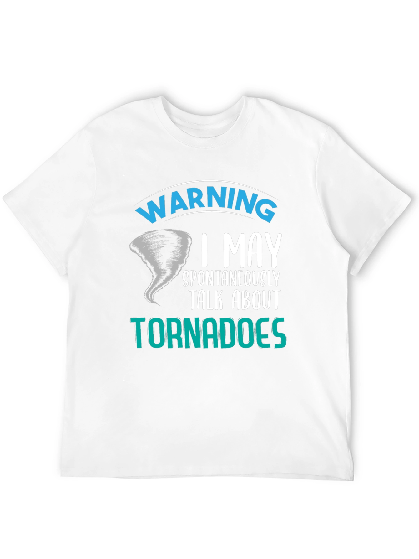 Black Warning Tornadoes Men's T-Shirt view 12