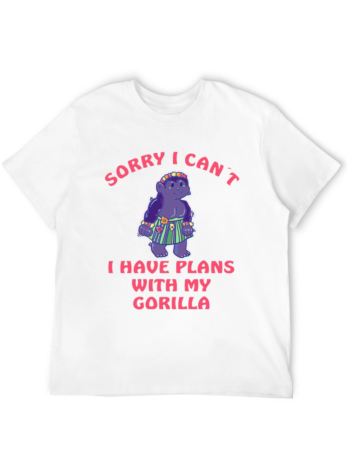 Black Funny Gorilla Plans Graphic Tee - Soft Cotton Unisex T-Shirt view 12