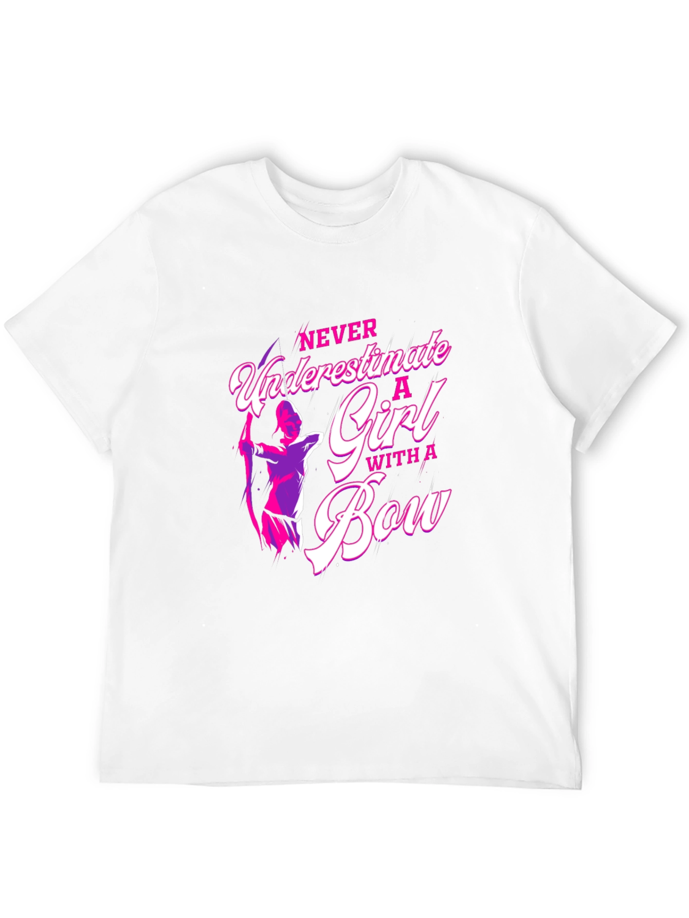 Black Archery Girl's T-Shirt: Never Underestimate! view 12
