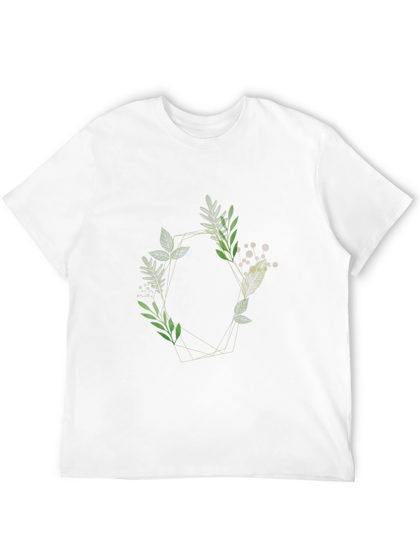 Black Geometric Floral Tee - Stylish & Modern Design view 12