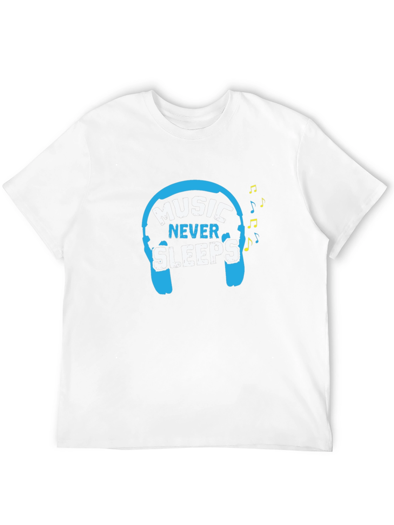 Black Music Never Sleeps Graphic T-Shirt view 12