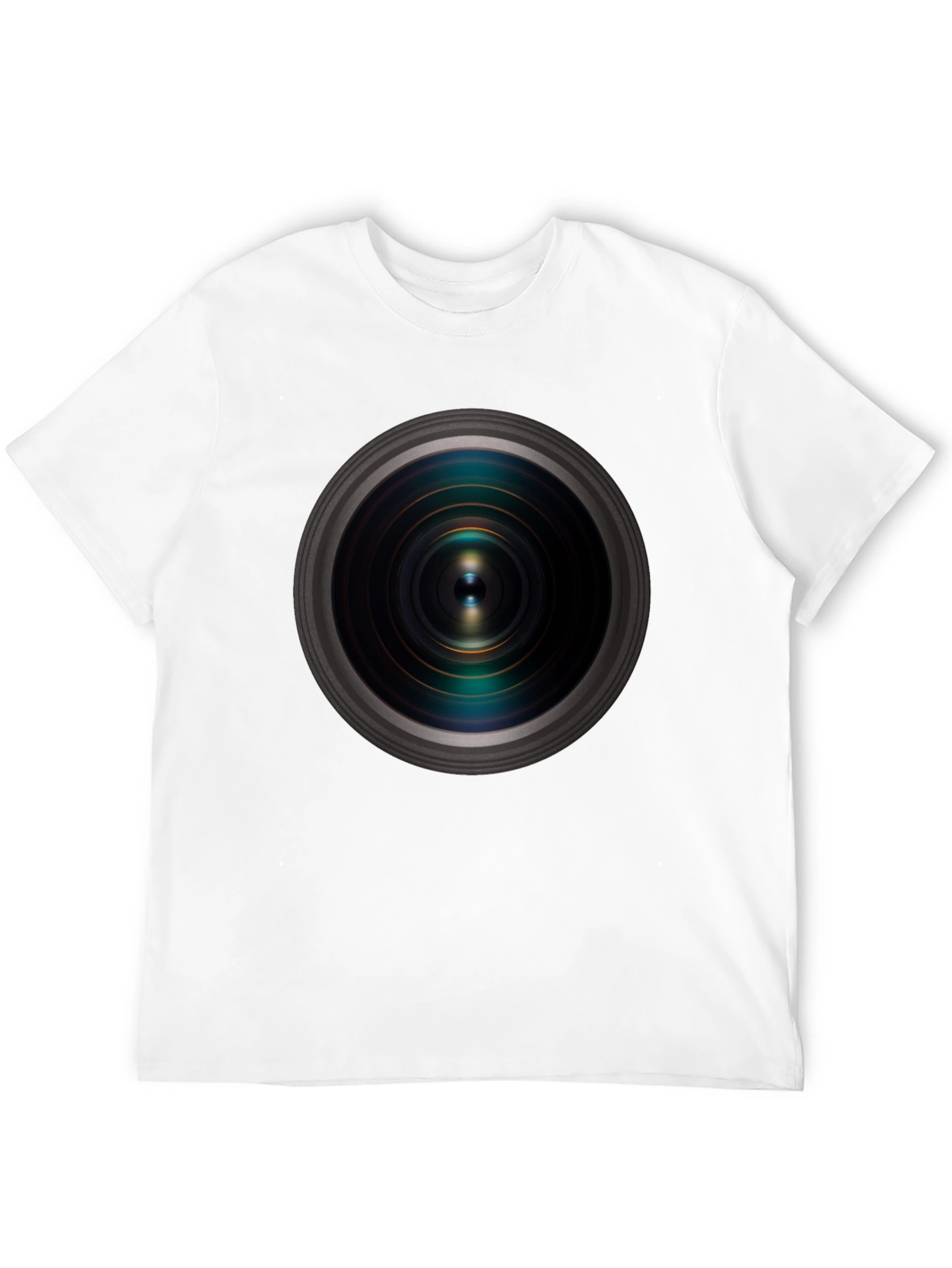 Black Camera Lens Graphic Black T-Shirt view 12