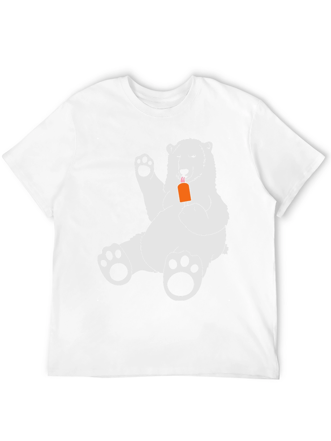 Black Cool Bear Graphic Tee - Black Cotton Blend view 12