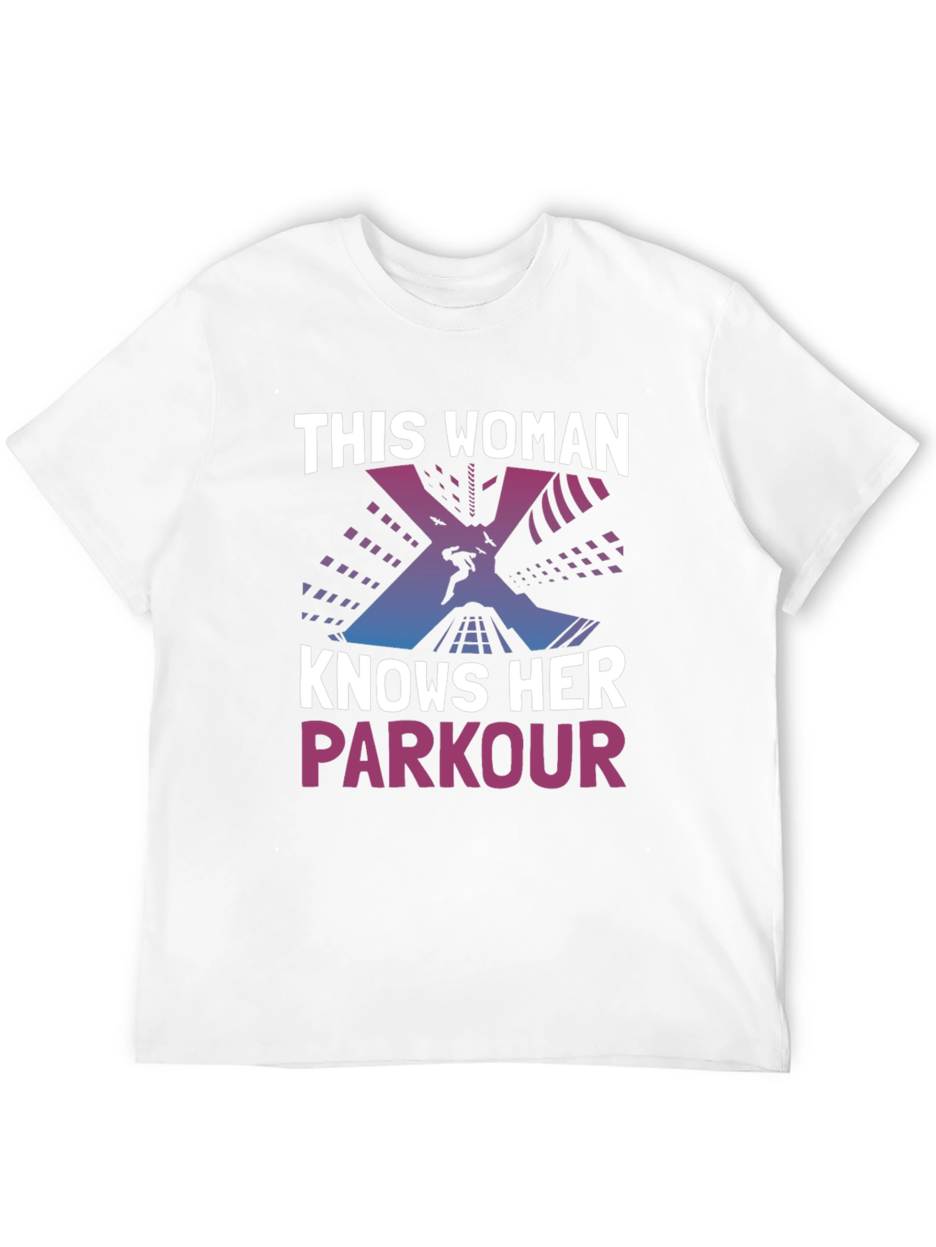 Black Parkour Woman T-Shirt - Urban Athlete Style view 12