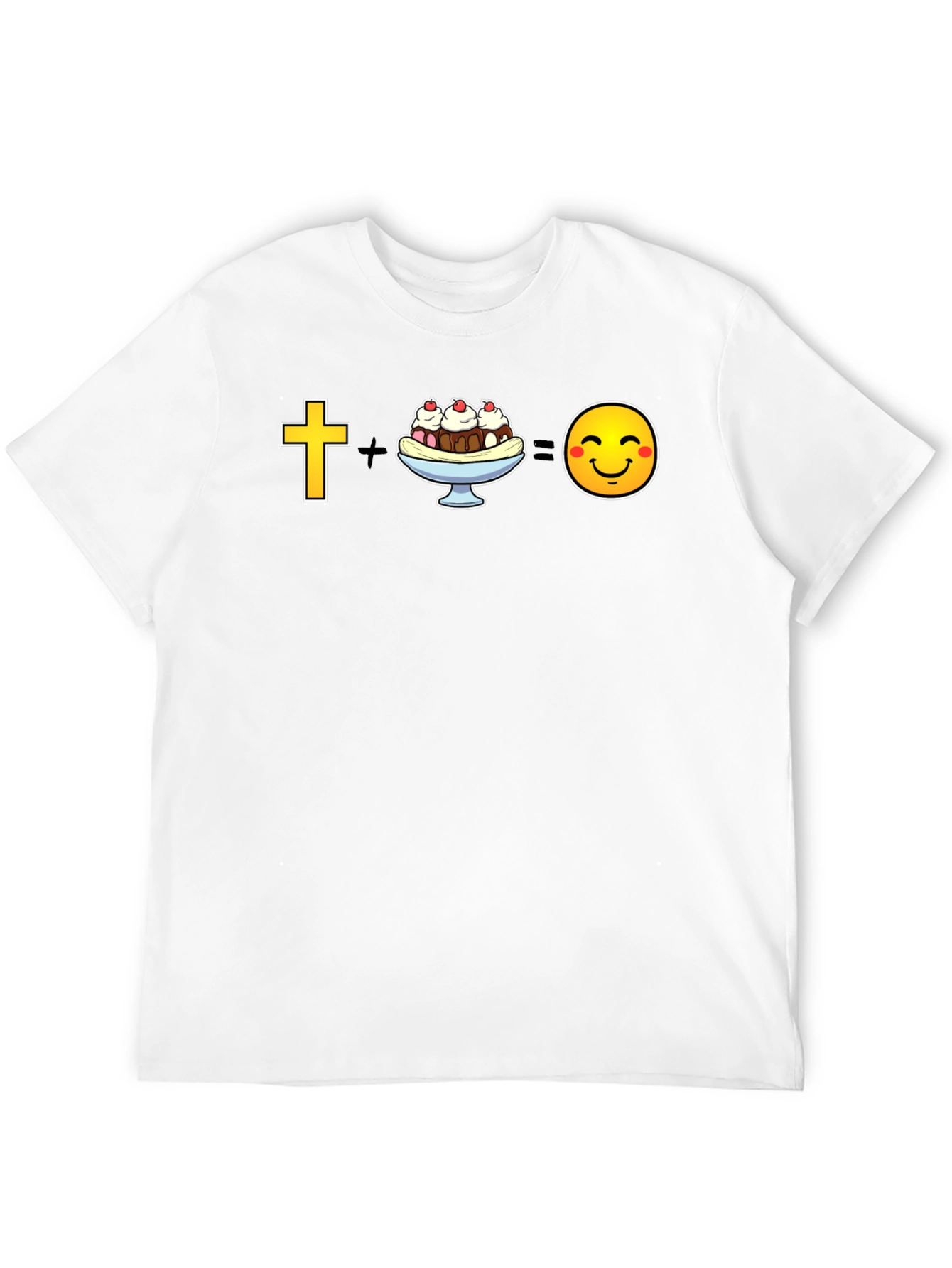 Black Christian Ice Cream = Happy T-Shirt view 12