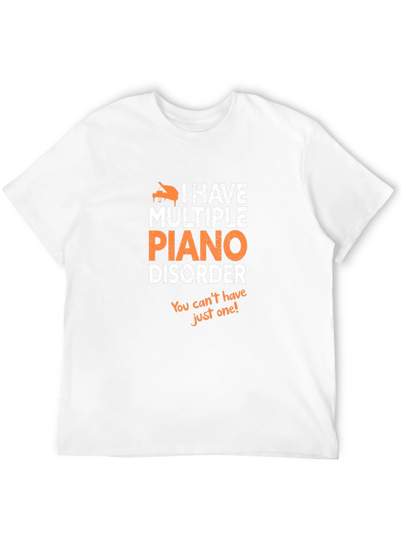 Black Piano Disorder Graphic Tee - Musician Humor view 12