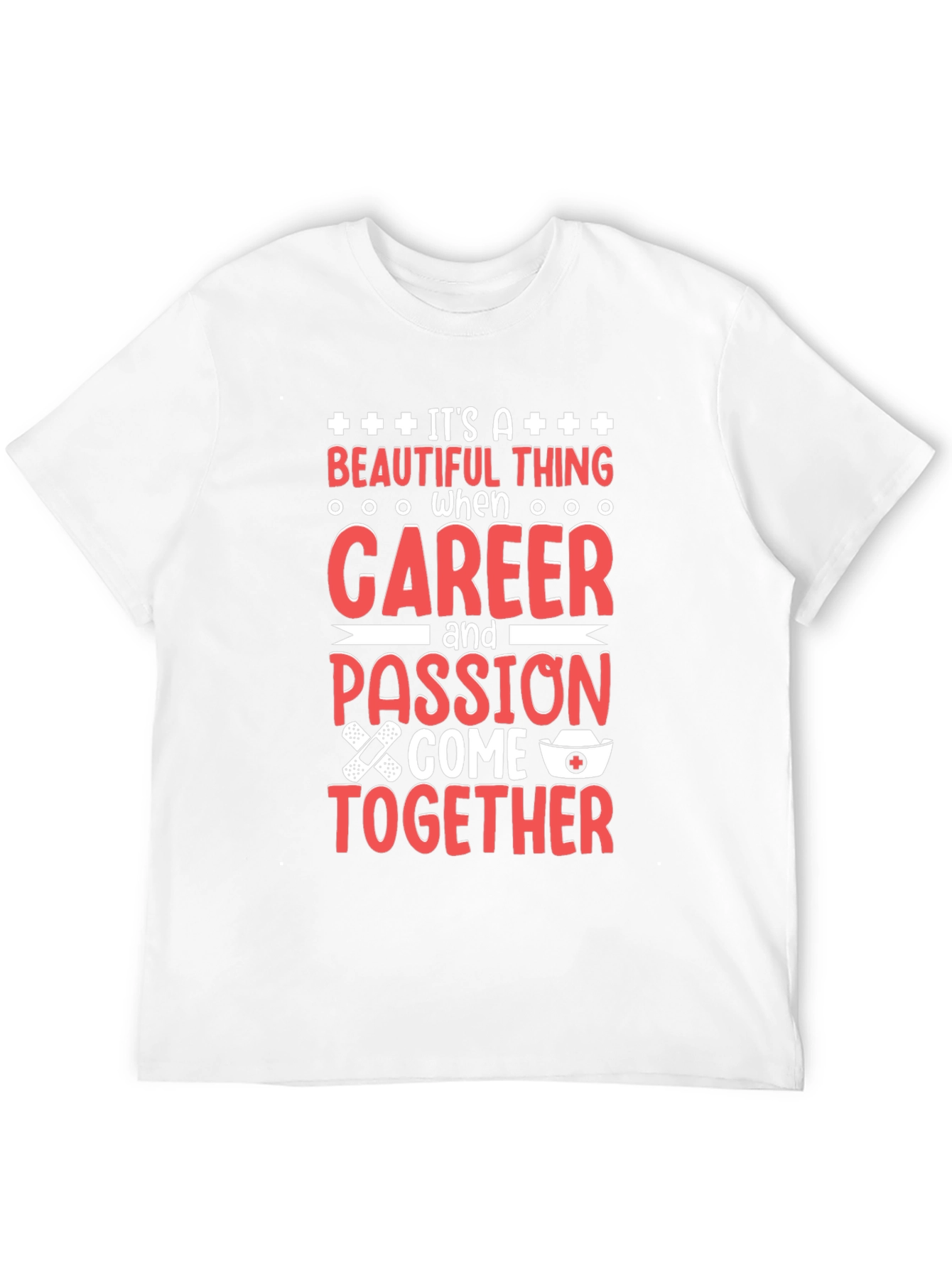 Black Career & Passion Tee - Nurse Appreciation view 12