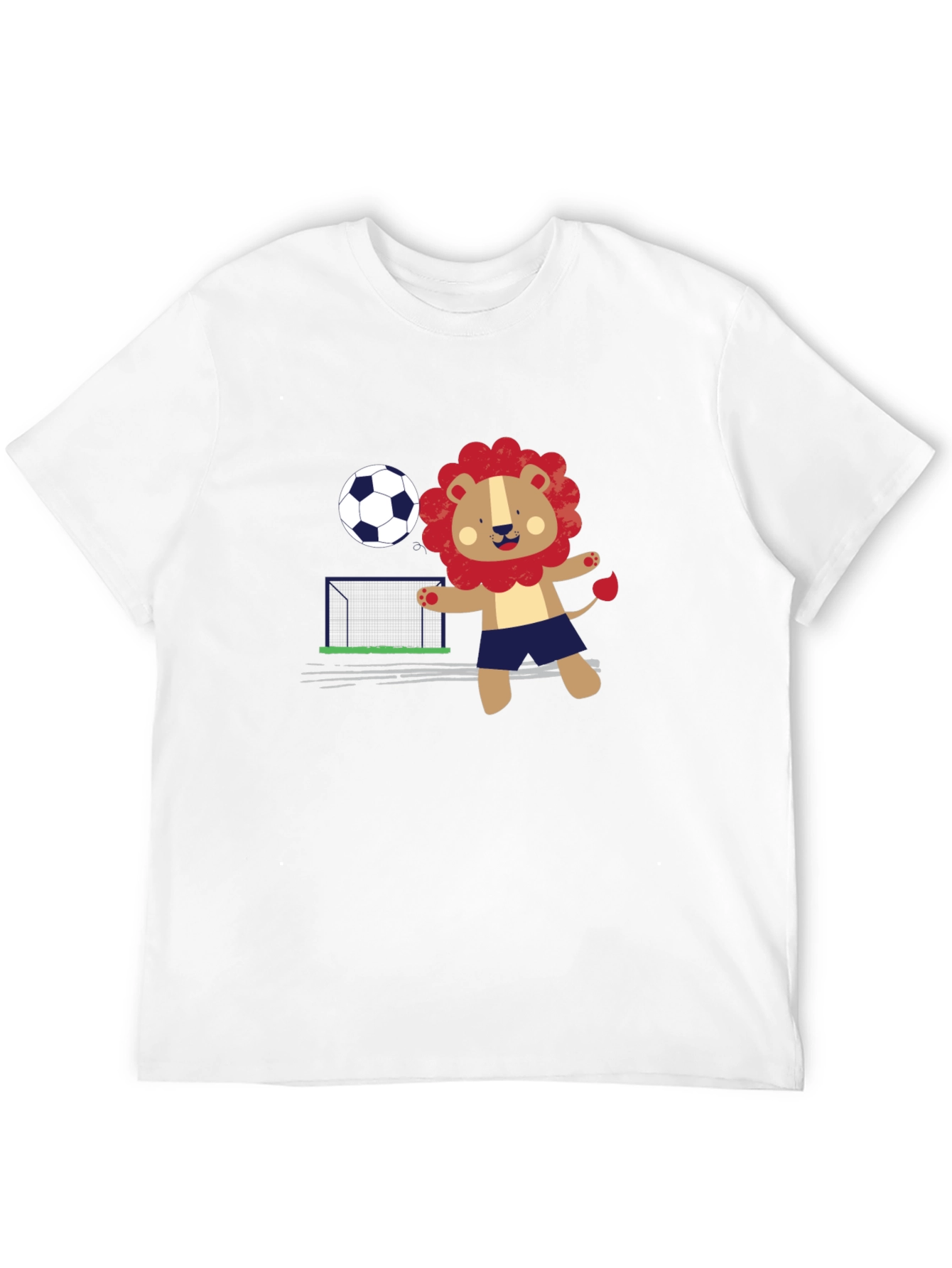 Black Lion Soccer T-Shirt - Fun Graphic Tee view 12